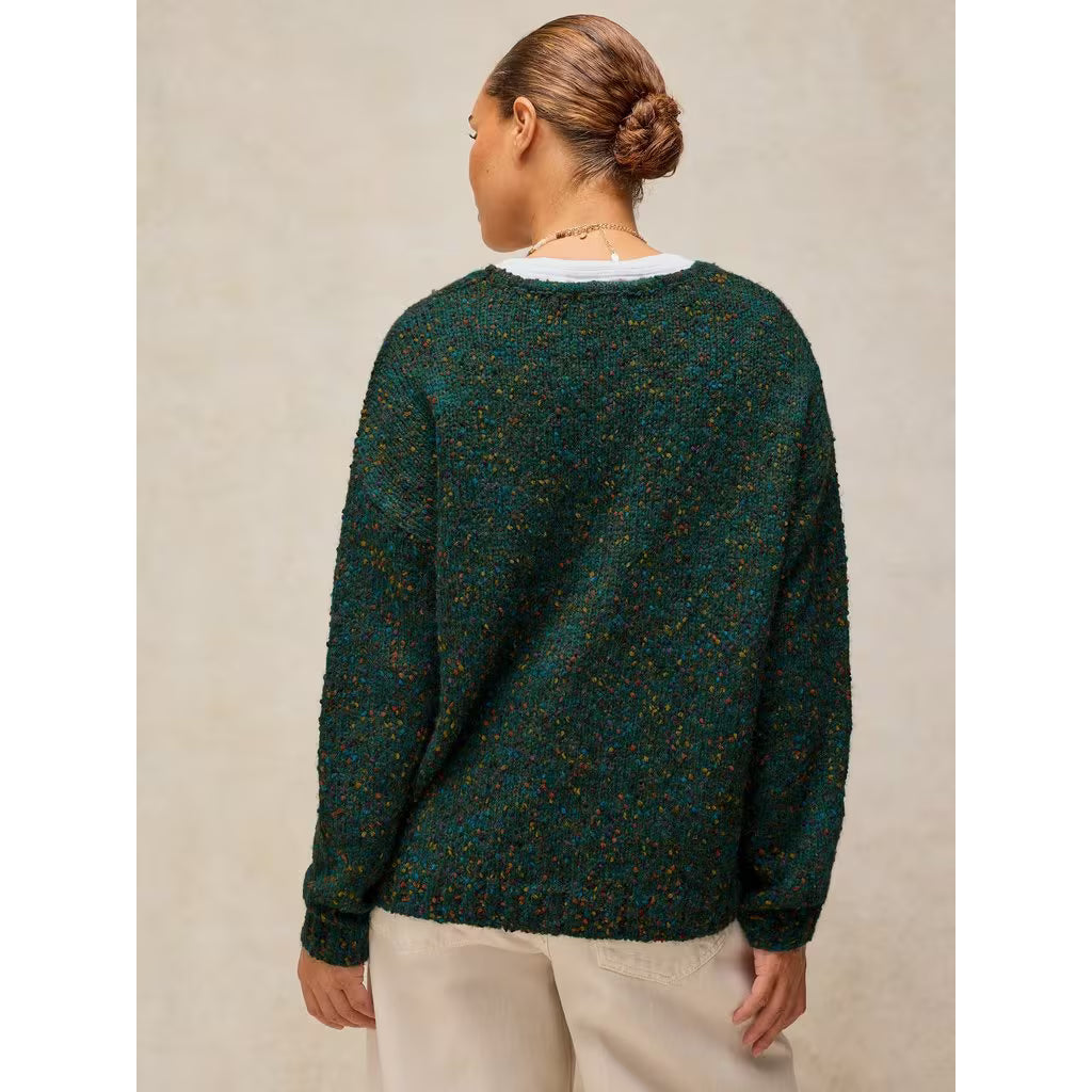 HERITAGE TEXTURE V NECK JUMPER