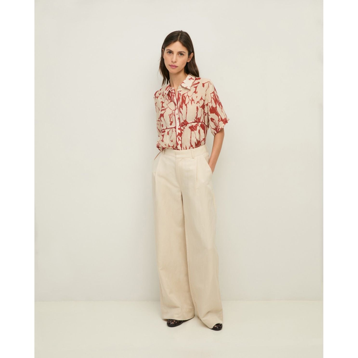 Yerse Printed Viscose Shirt