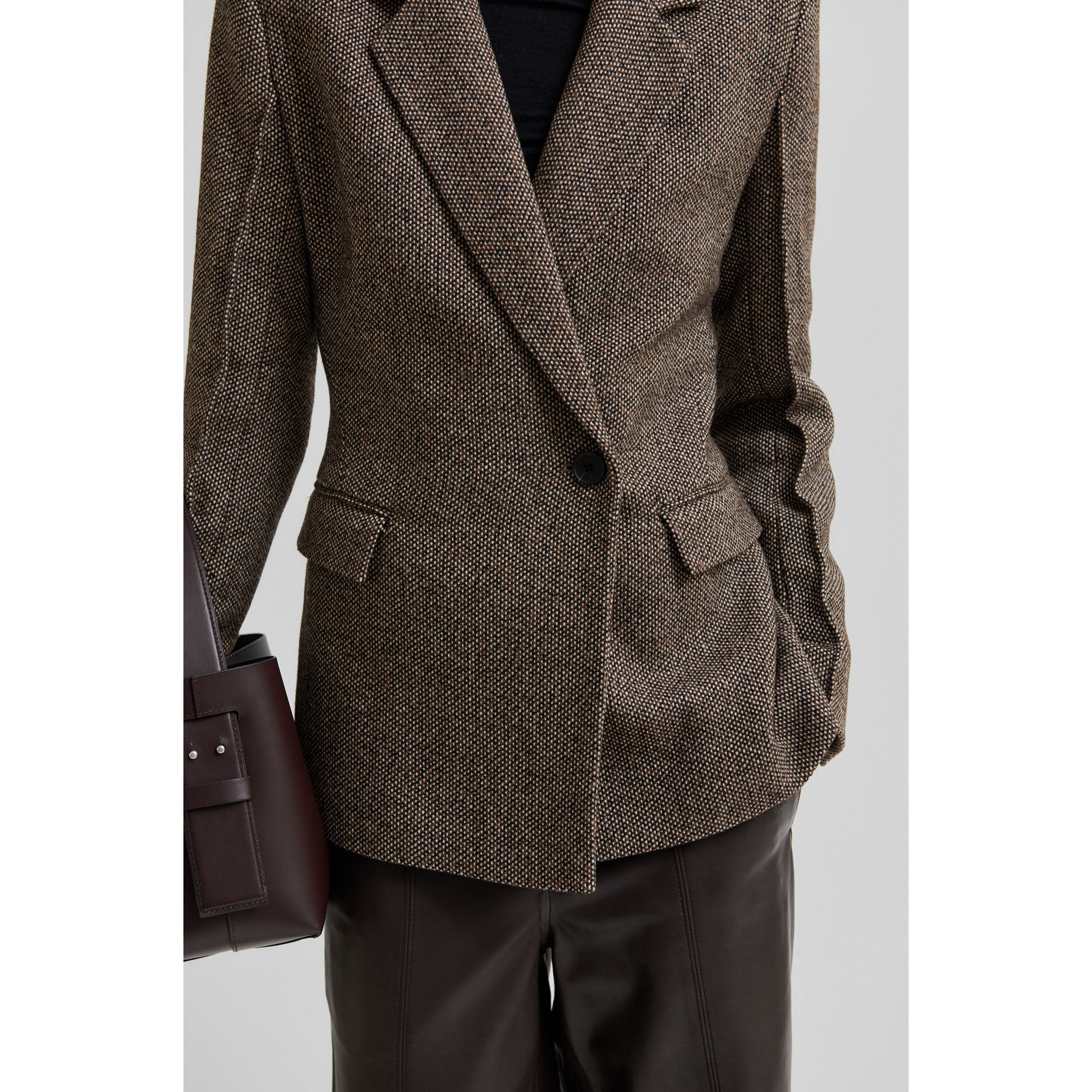 Emi Fitted Tweed Blazer