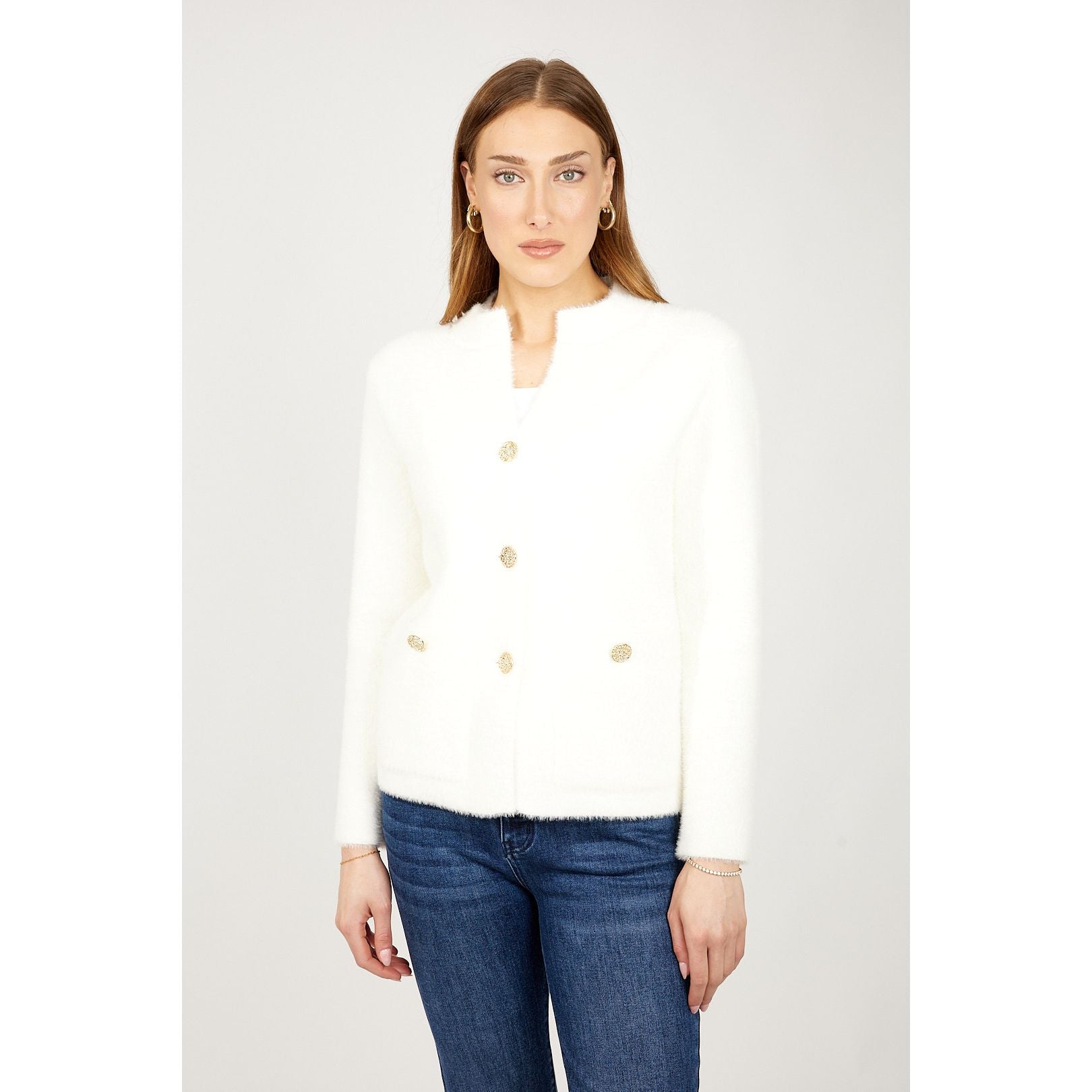 Élodie Jewel Button Cardigan - Style 254939