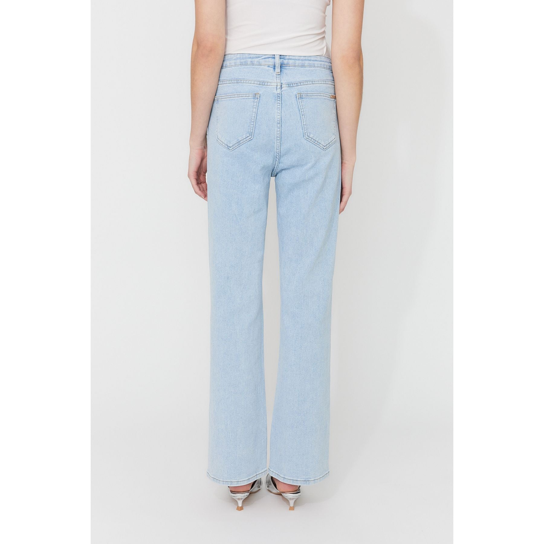 Mid-Rise Clear Rhinestone Jeans | Style 261610