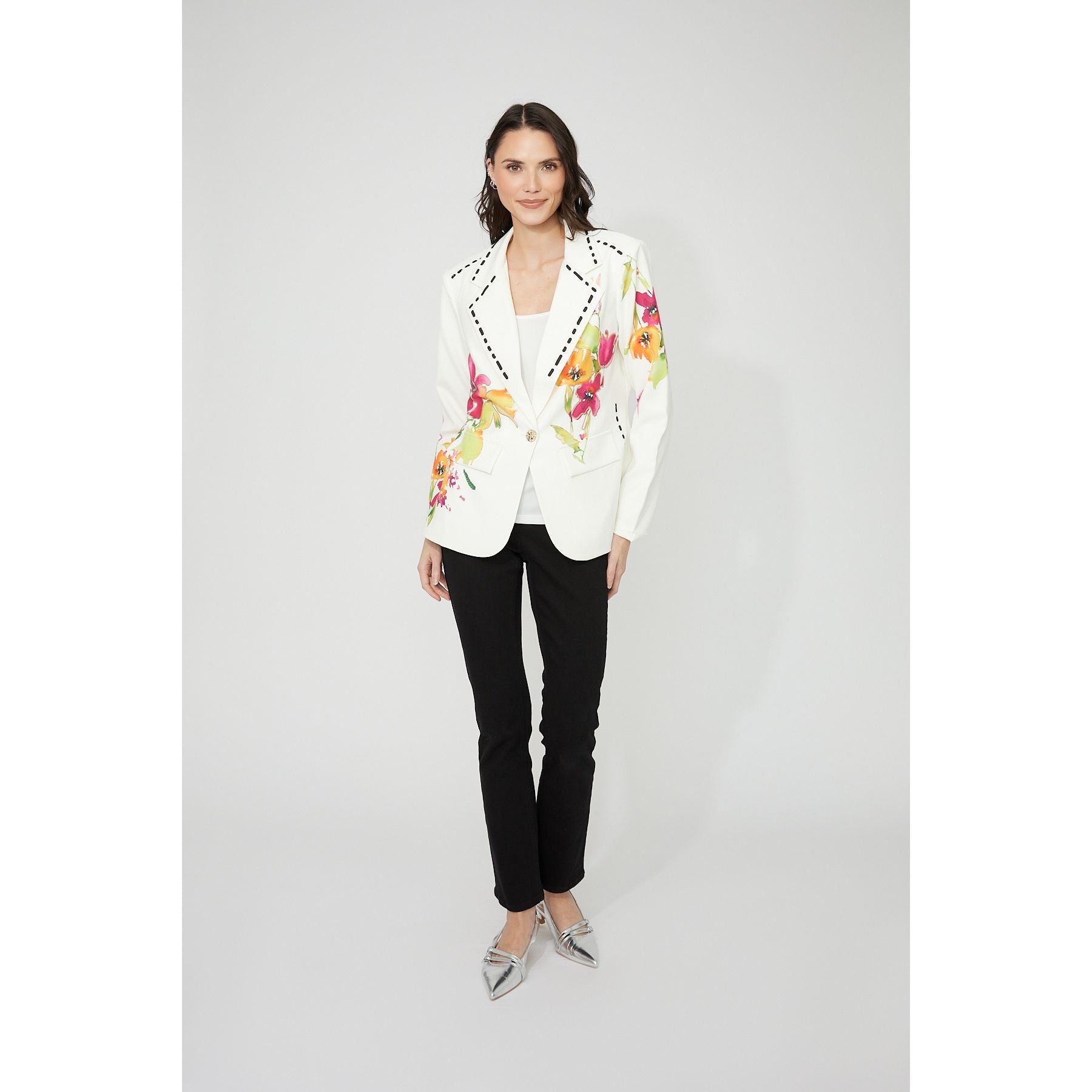 Floral Print Casual Blazer Style 261655