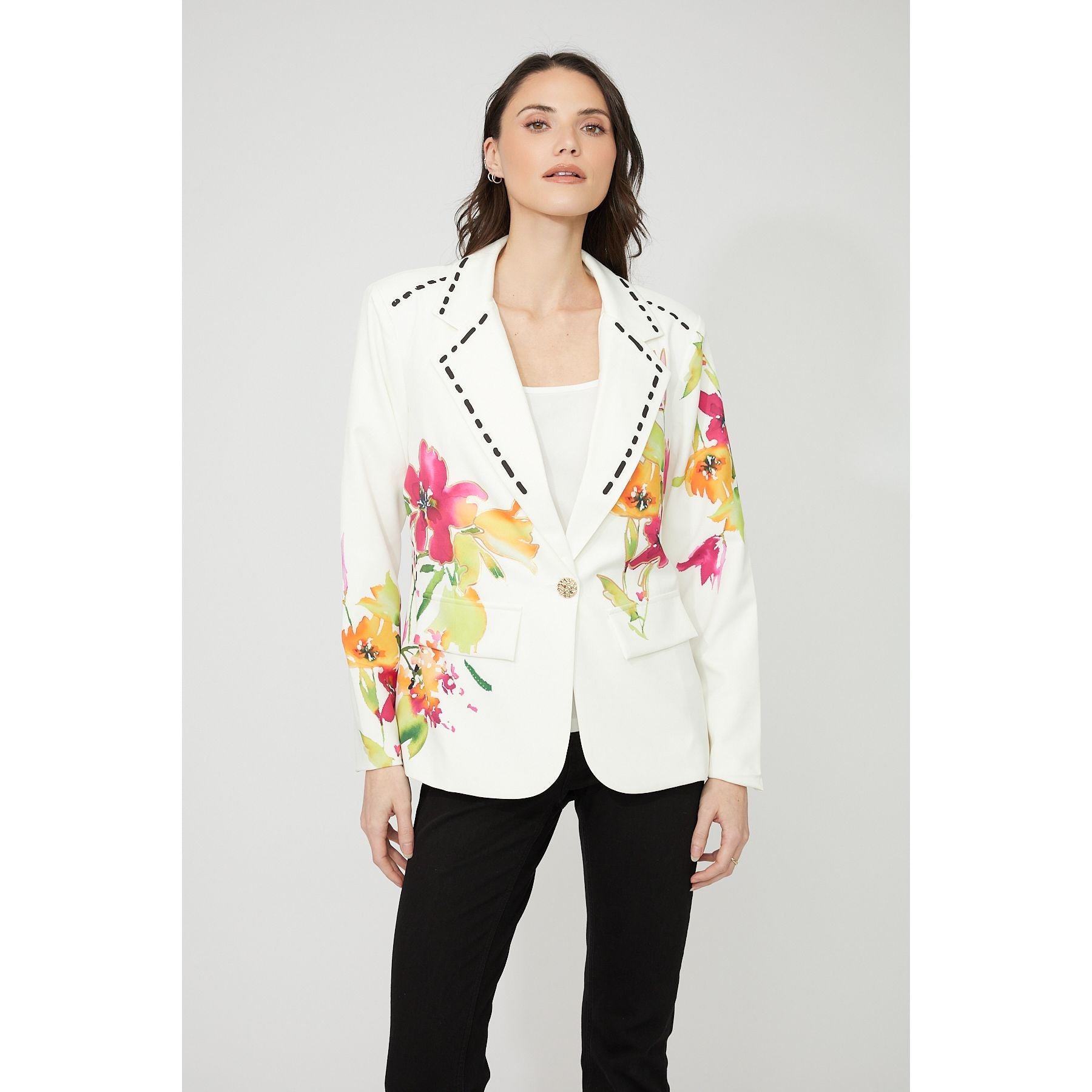 Floral Print Casual Blazer Style 261655