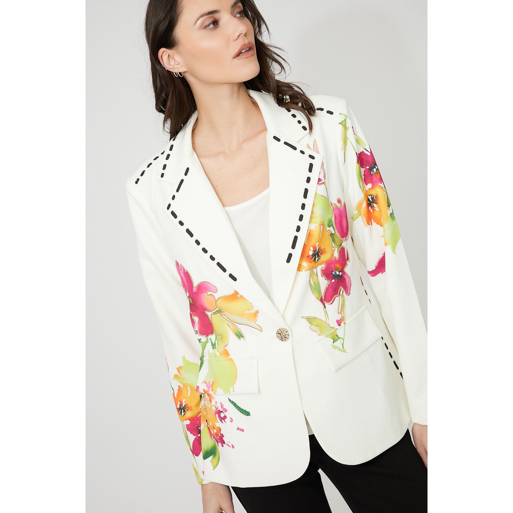 Floral Print Casual Blazer Style 261655