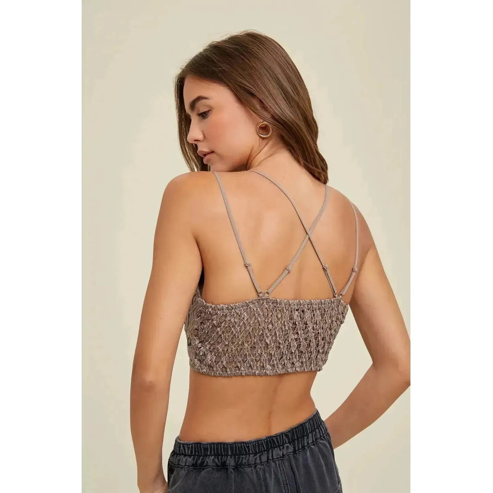 Double Strap Scalloped Lace Bralette