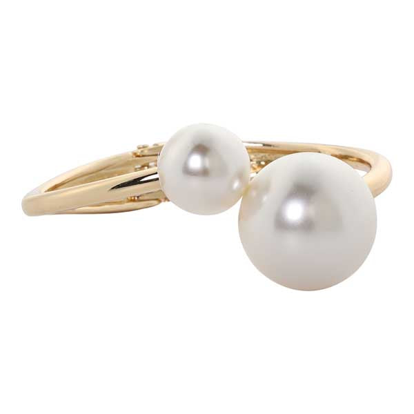 Merx 720-191-1 Gold and Pearl Bangle Bracelet