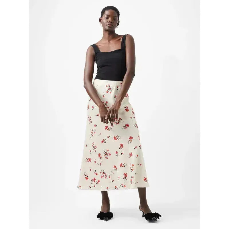 Floramour Ennis Eco Satin Maxi Skirt