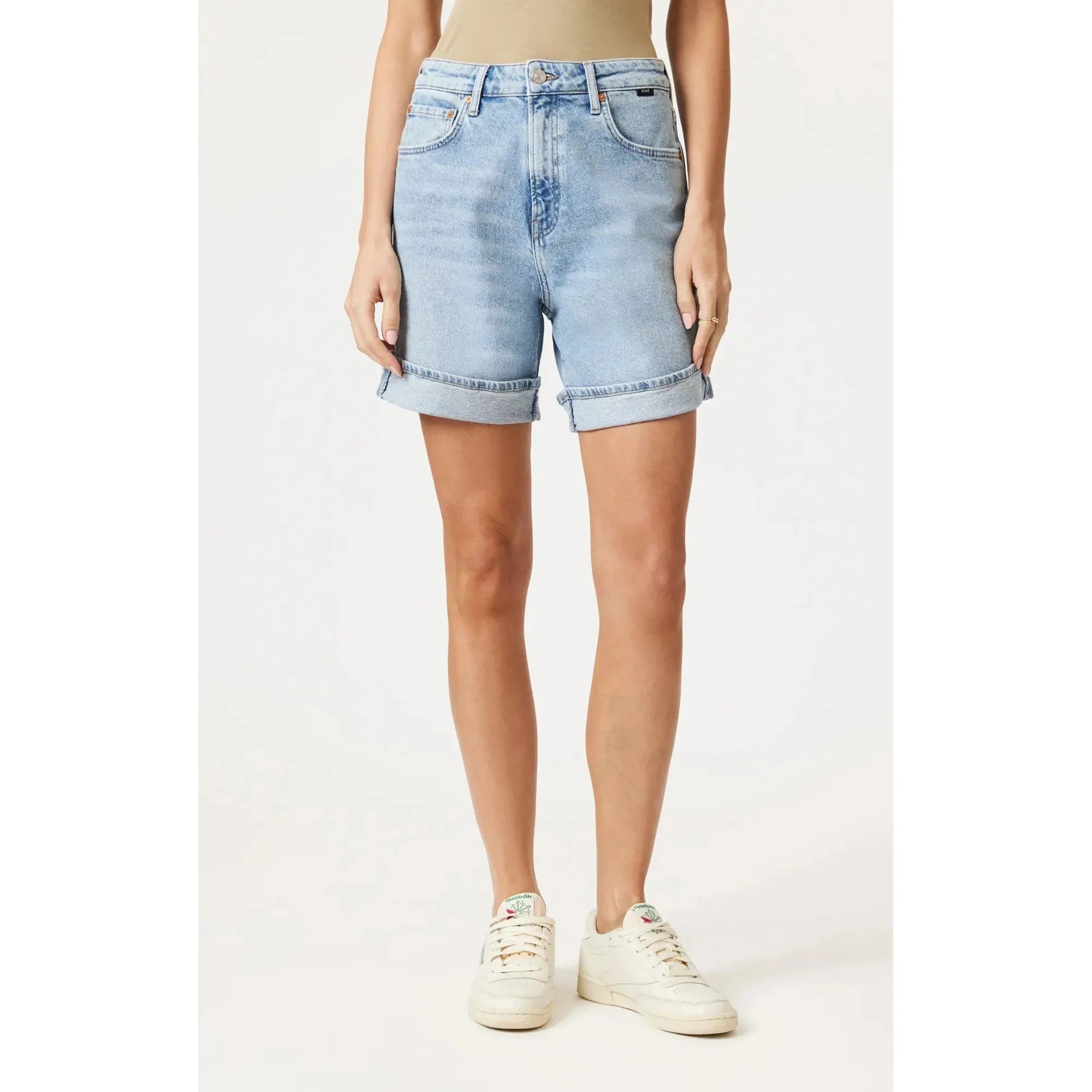 Heidi Long Cuffed Shorts | High Rise