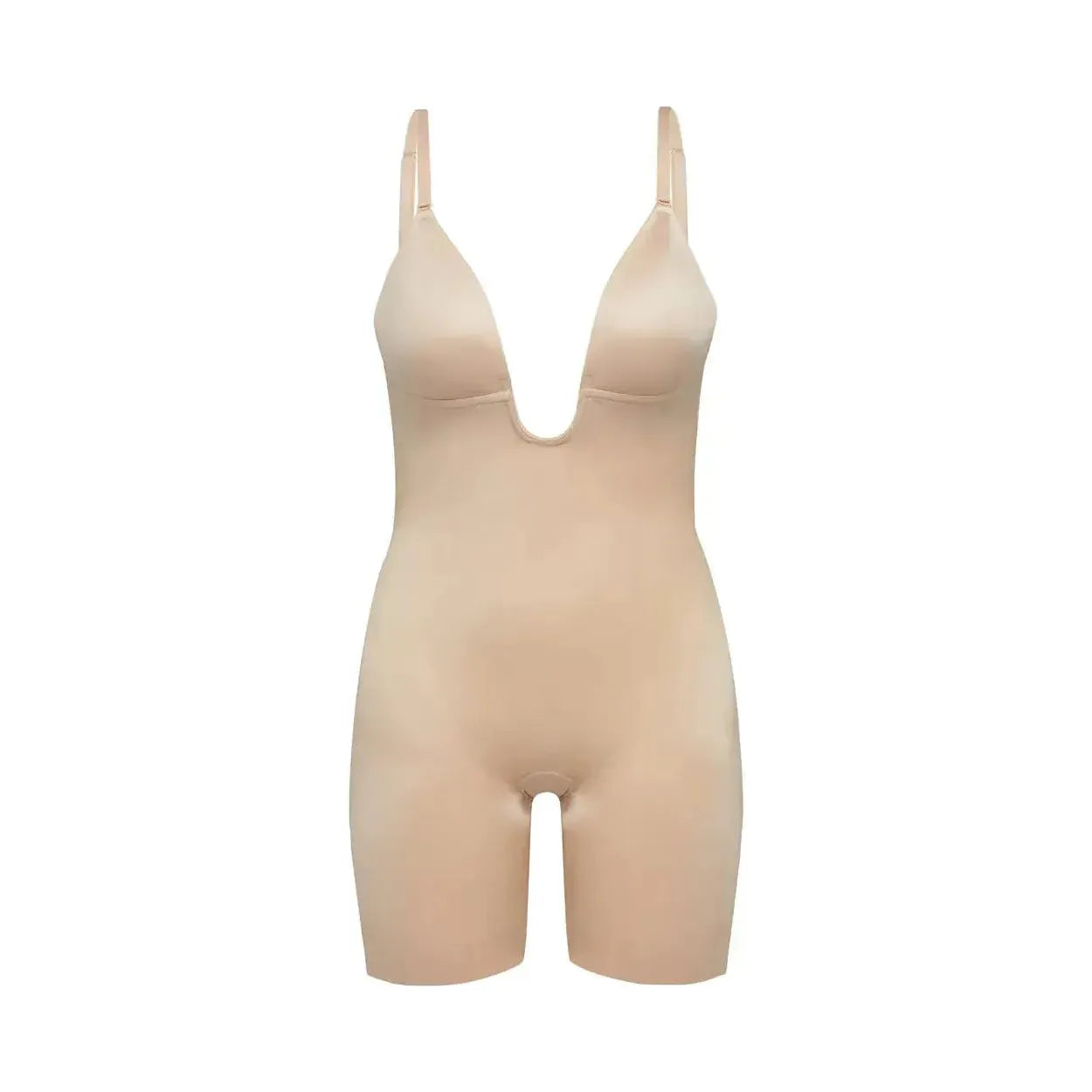 Suit Your Fancy Shaping Plunge Low-Back Mid-Thigh Bodysuit | Best Seller