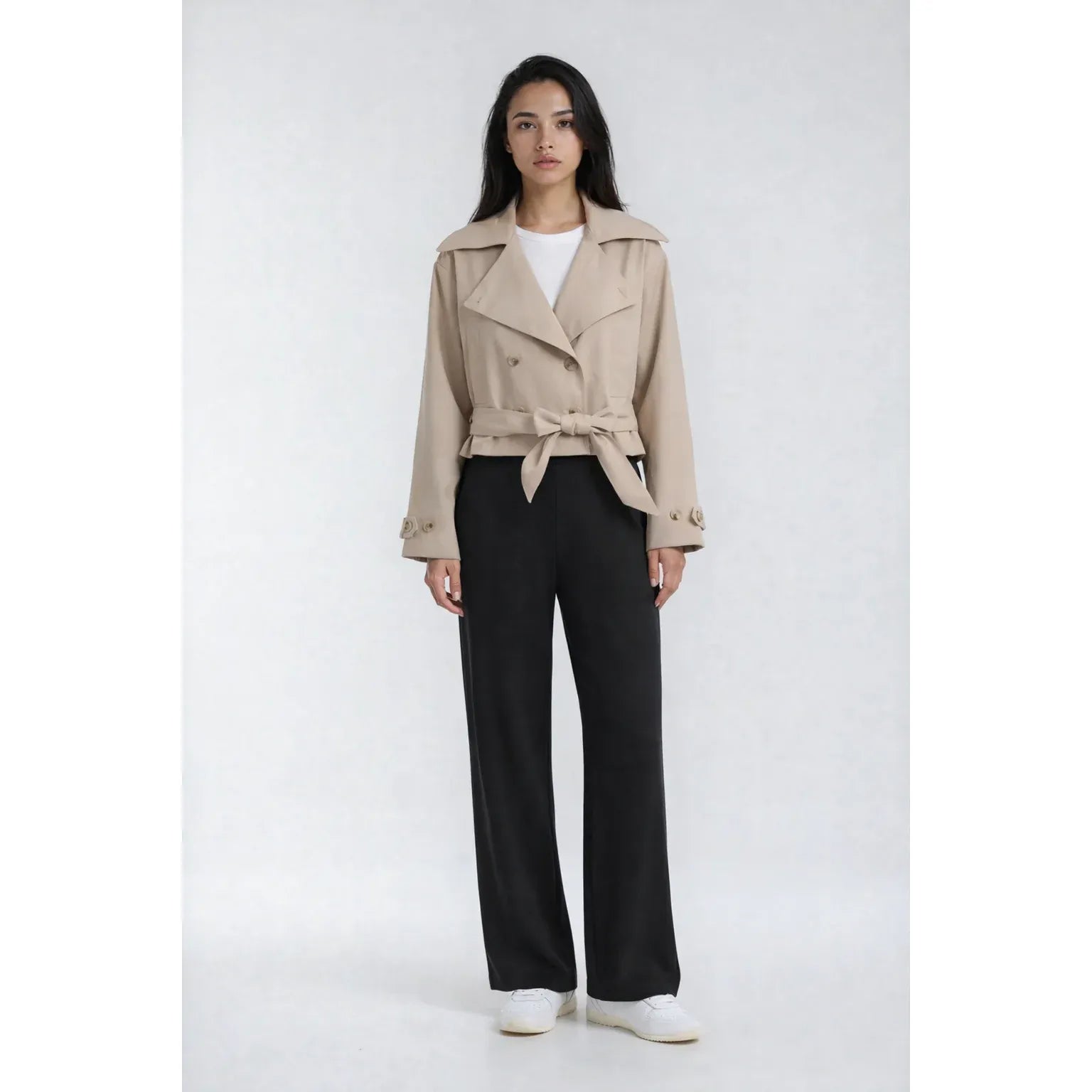 LuxeFlow Black Trouser Pant