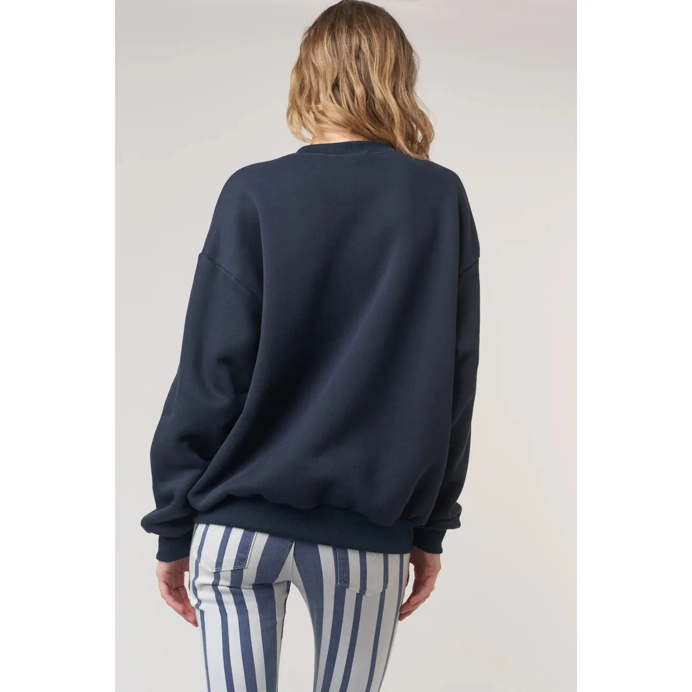 Flocked Mama Sweatshirt - Navy