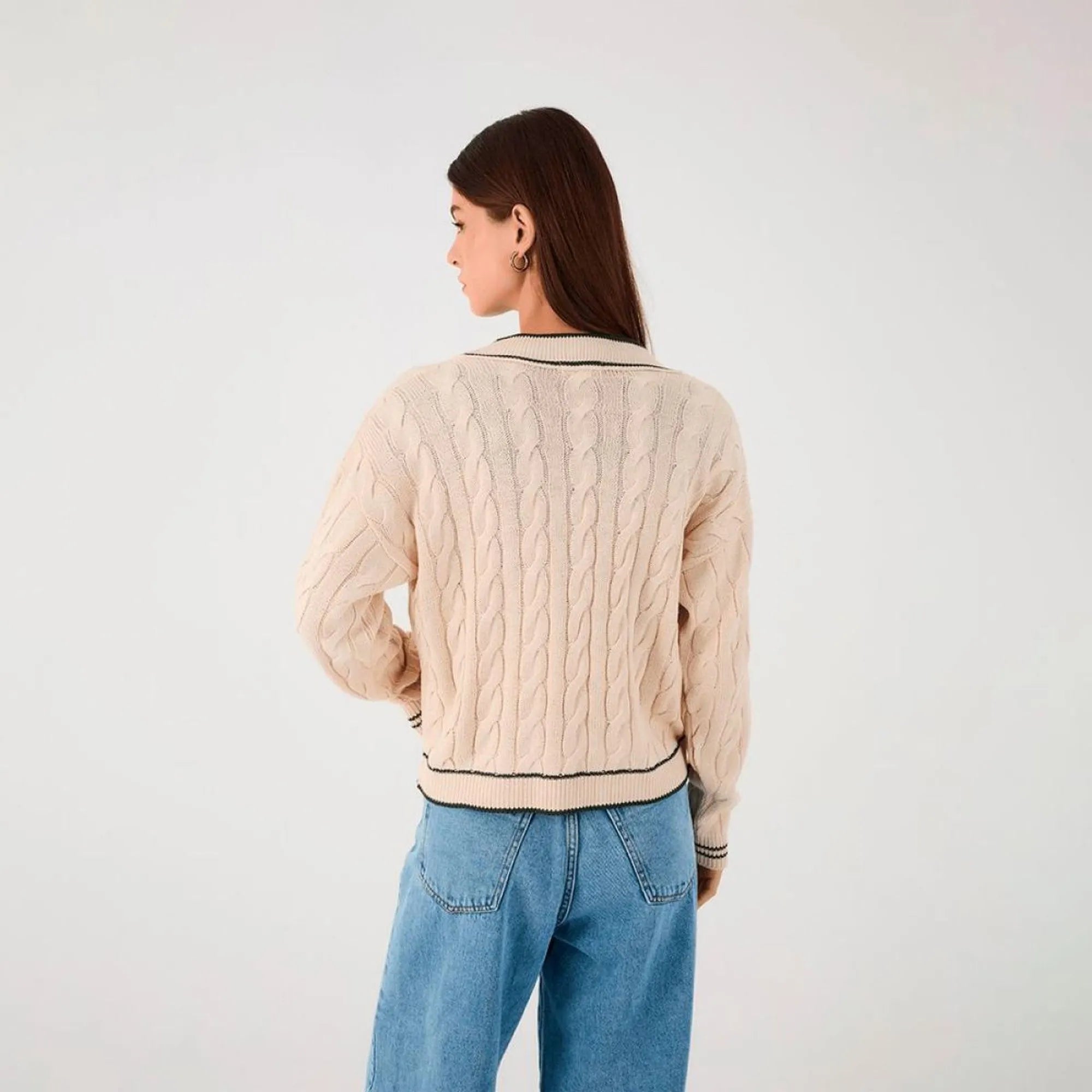 Rio Embroidered Cardigan – Tricot Knit