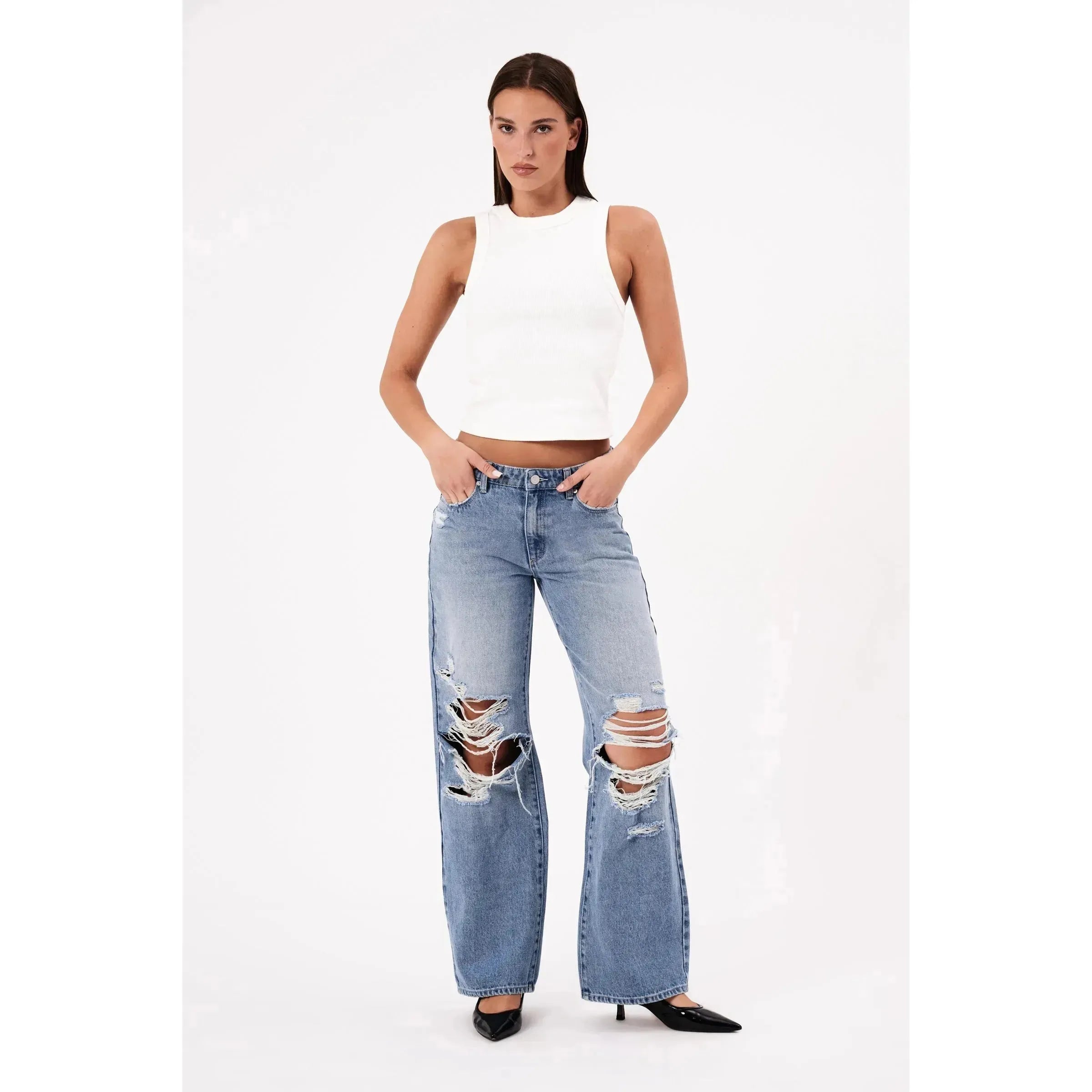 99 Baggy Lolita Ripped Jeans