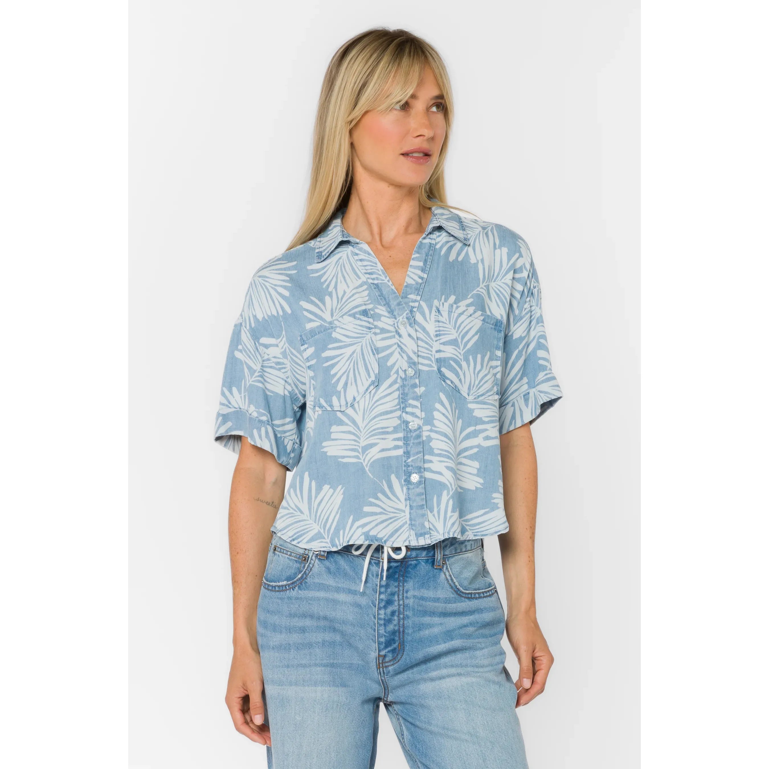 Brandon Palm Leaf Shirt