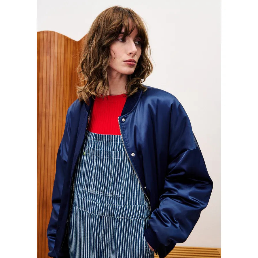 ASSAM Navy Blue Bomber Jacket