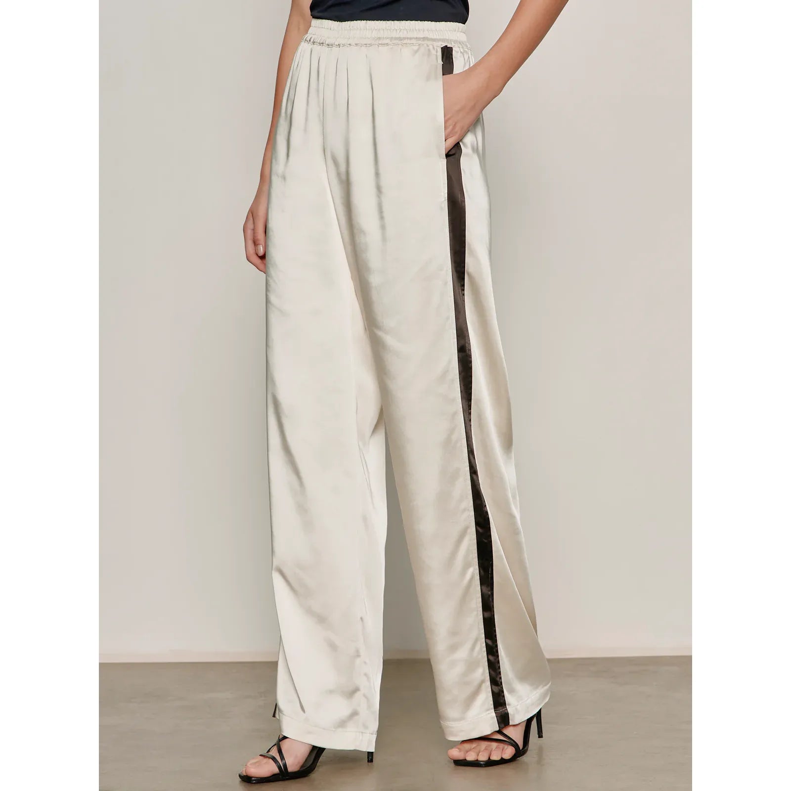 Satin Track Pants