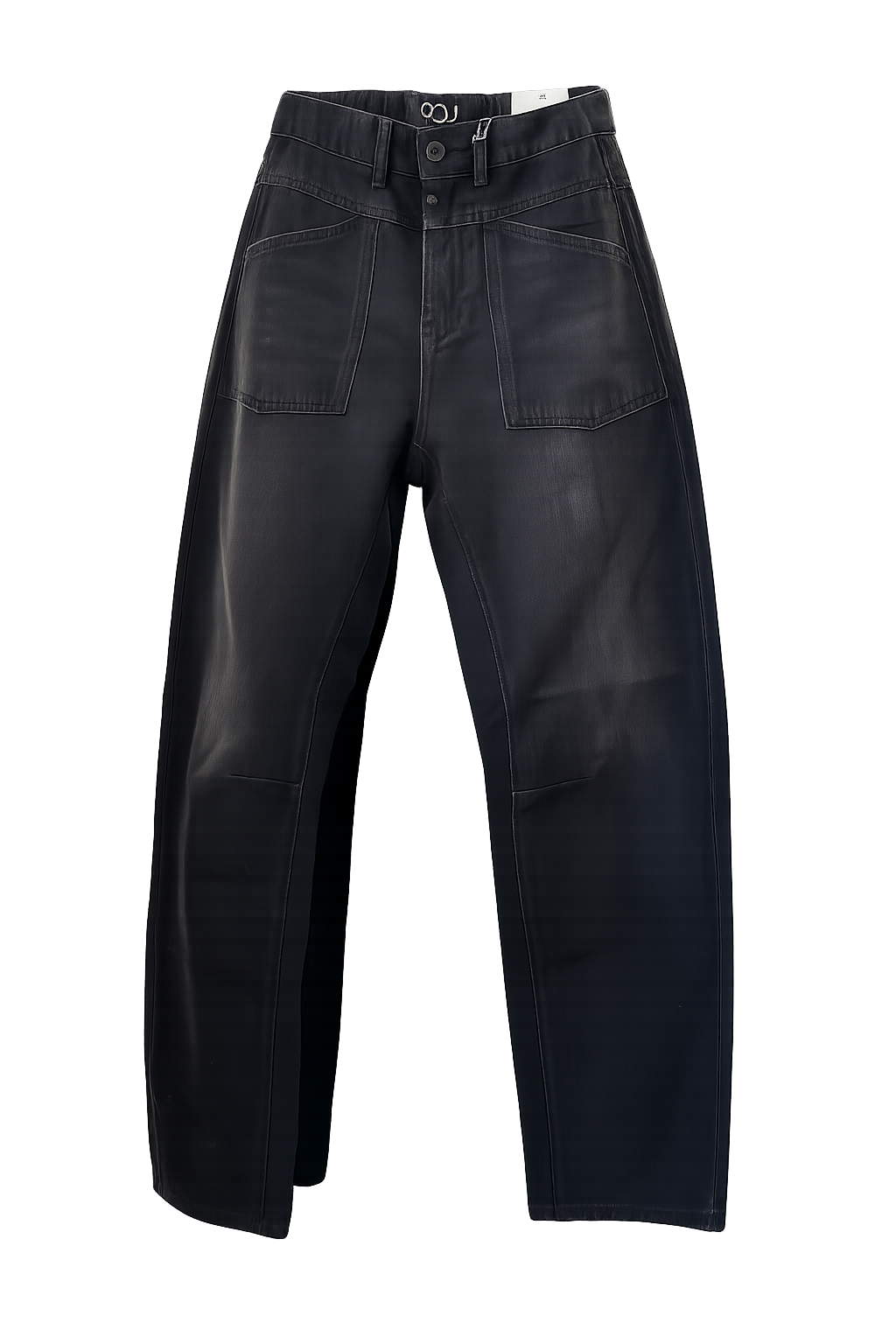 Selena Mid Waist Arch Jean – Black Vintage