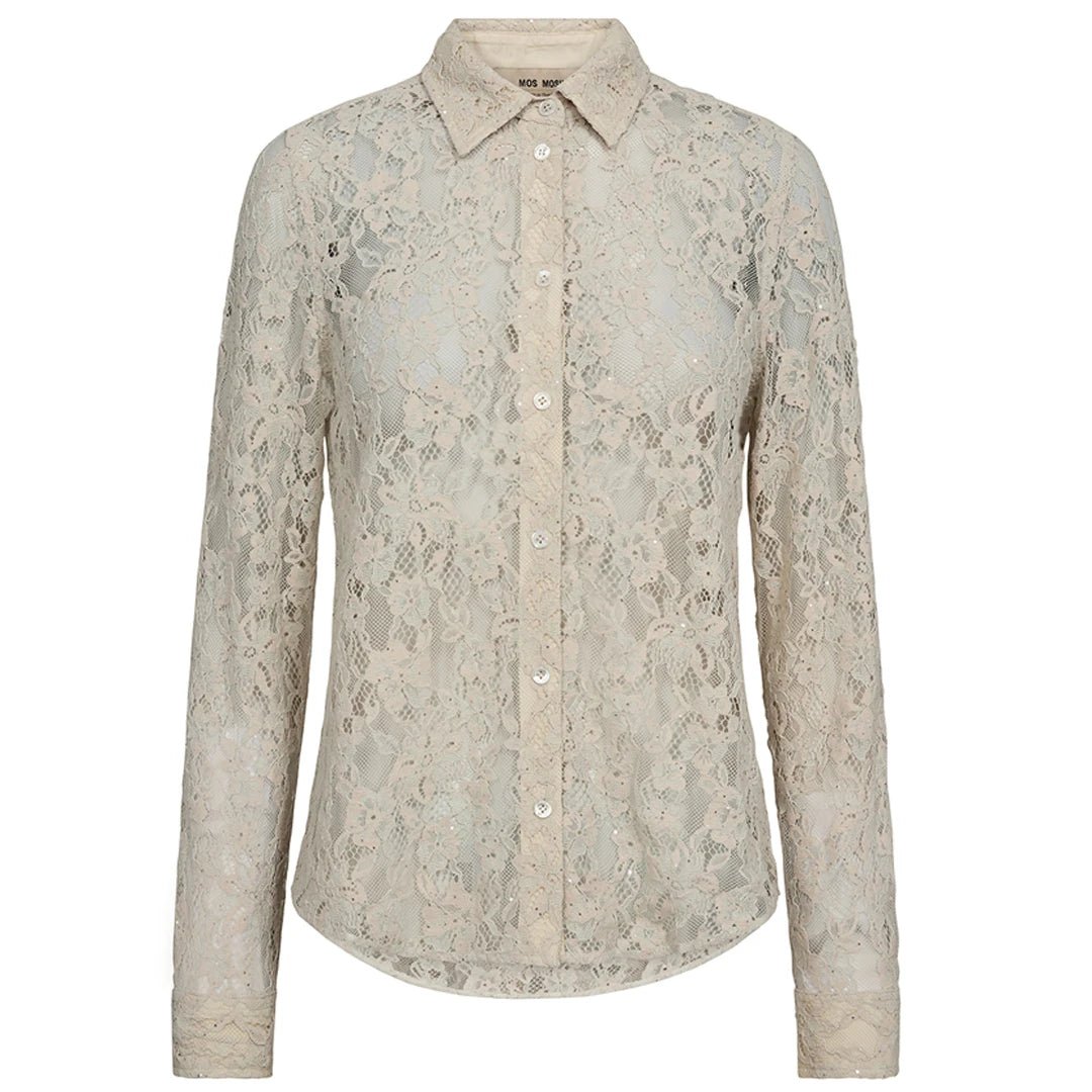 MMKether Lace Sequin Shirt