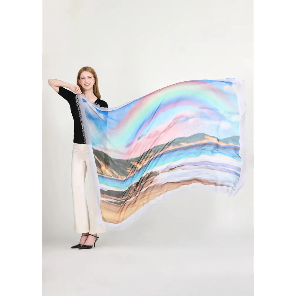 PROMISE KEEPER - Luxury Hand-Painted Silk Scarf