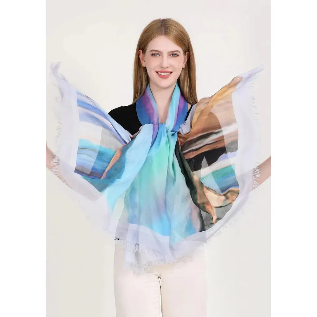 PROMISE KEEPER - Luxury Hand-Painted Silk Scarf