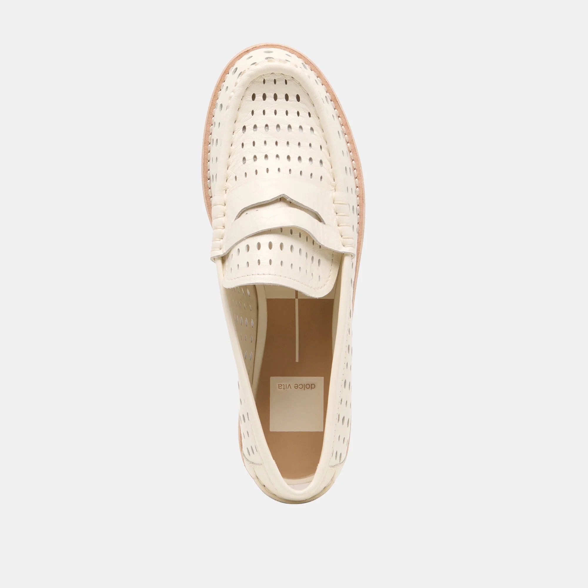 Wonda Off White Perf Suede