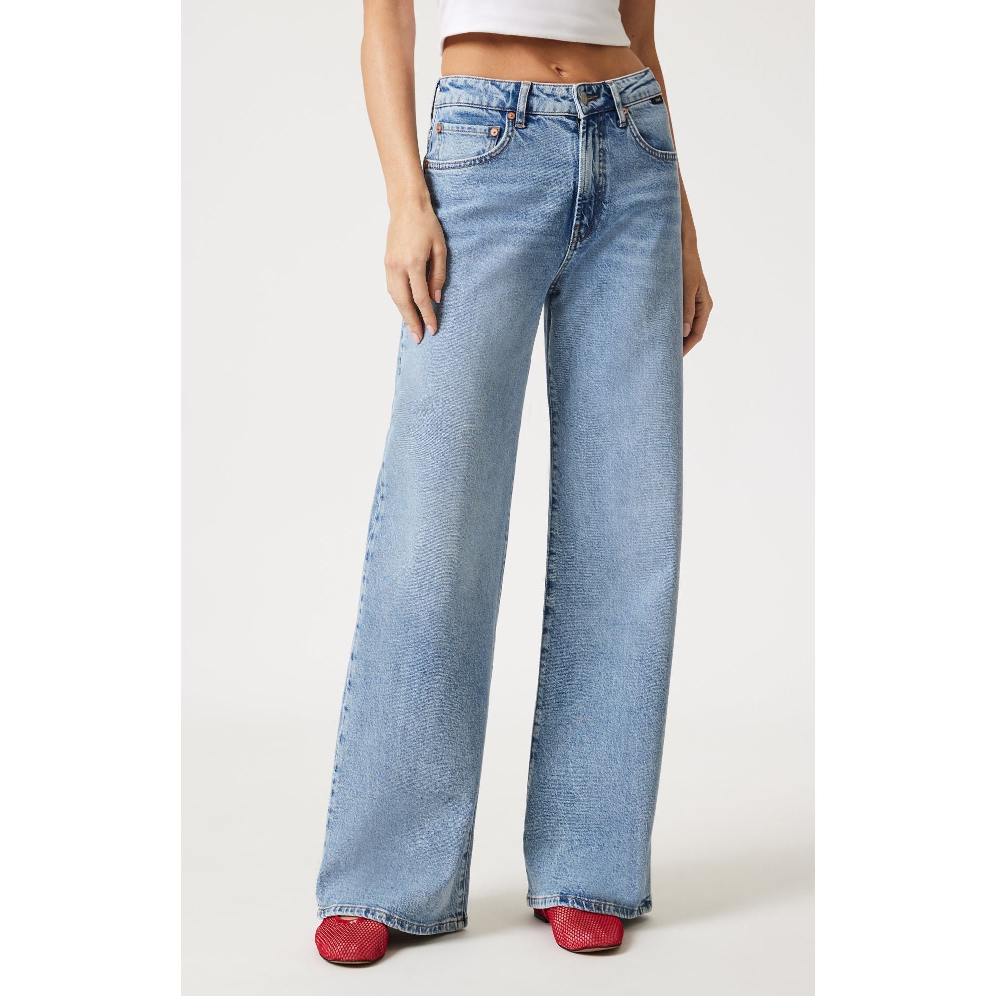 Florida Wide Leg Jeans | Mid Rise