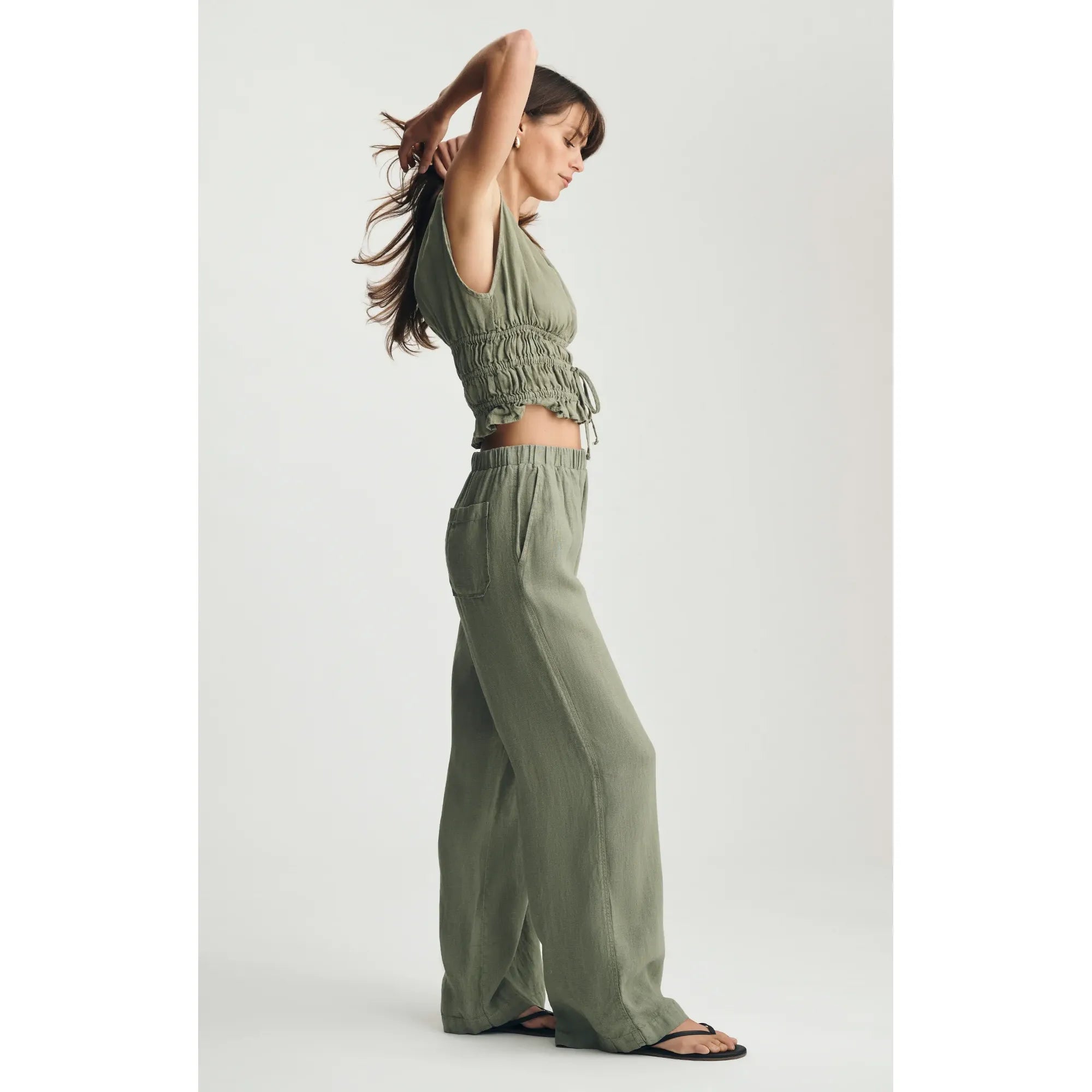 Linen Wide Leg Pants