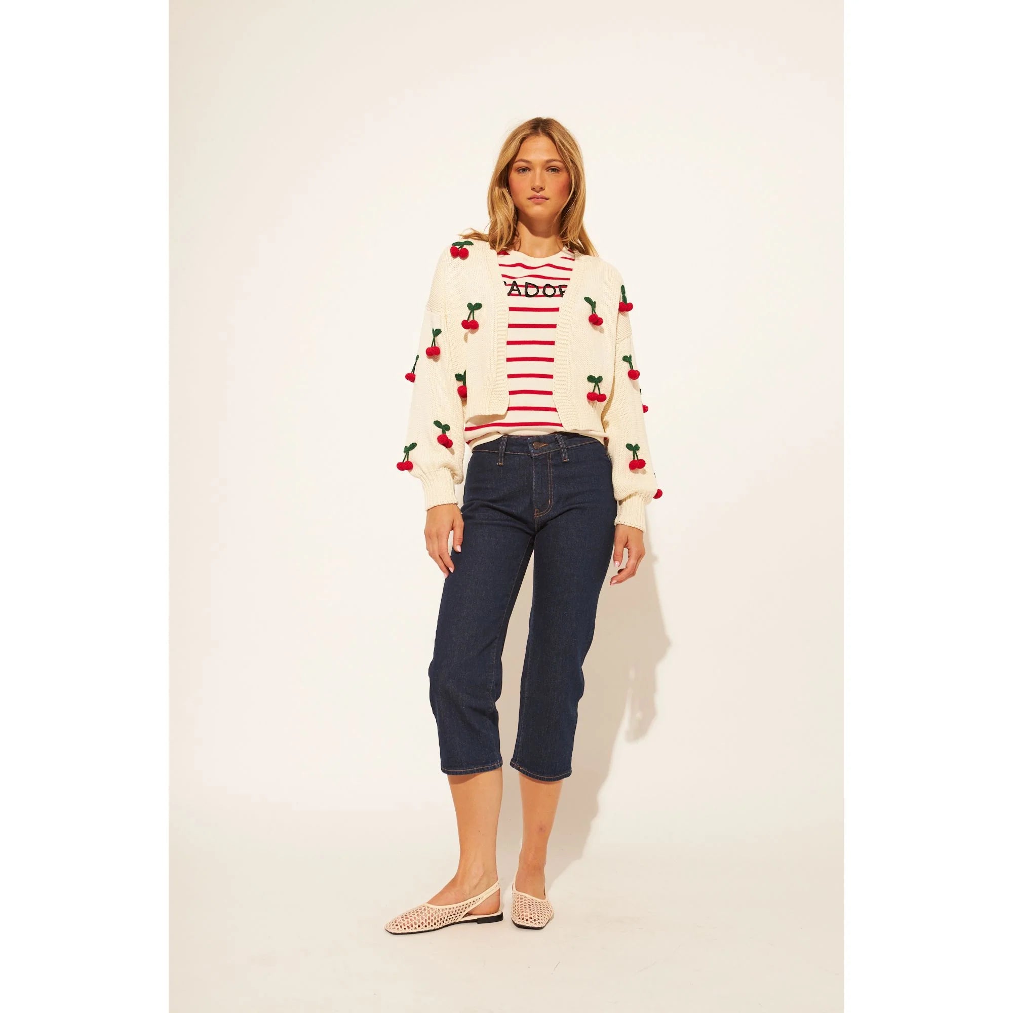 Ezra Cardigan in Cherry Pop