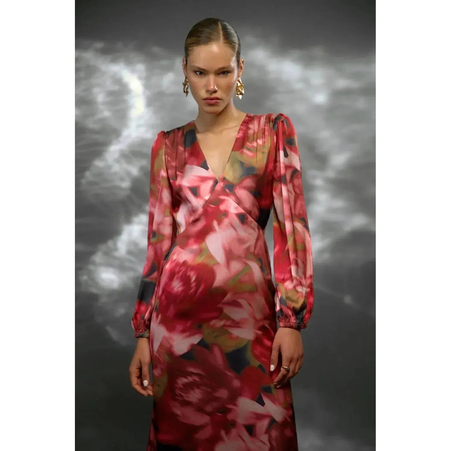 Paisley Printed Midi Dress