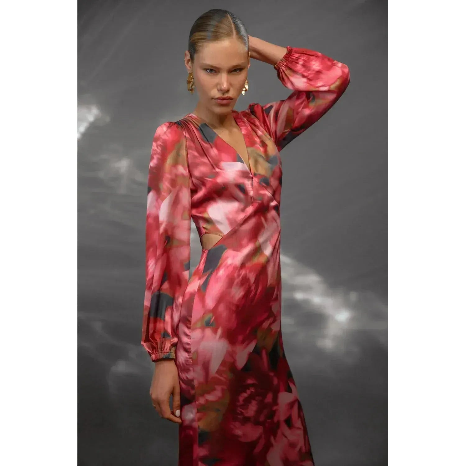 Paisley Printed Midi Dress