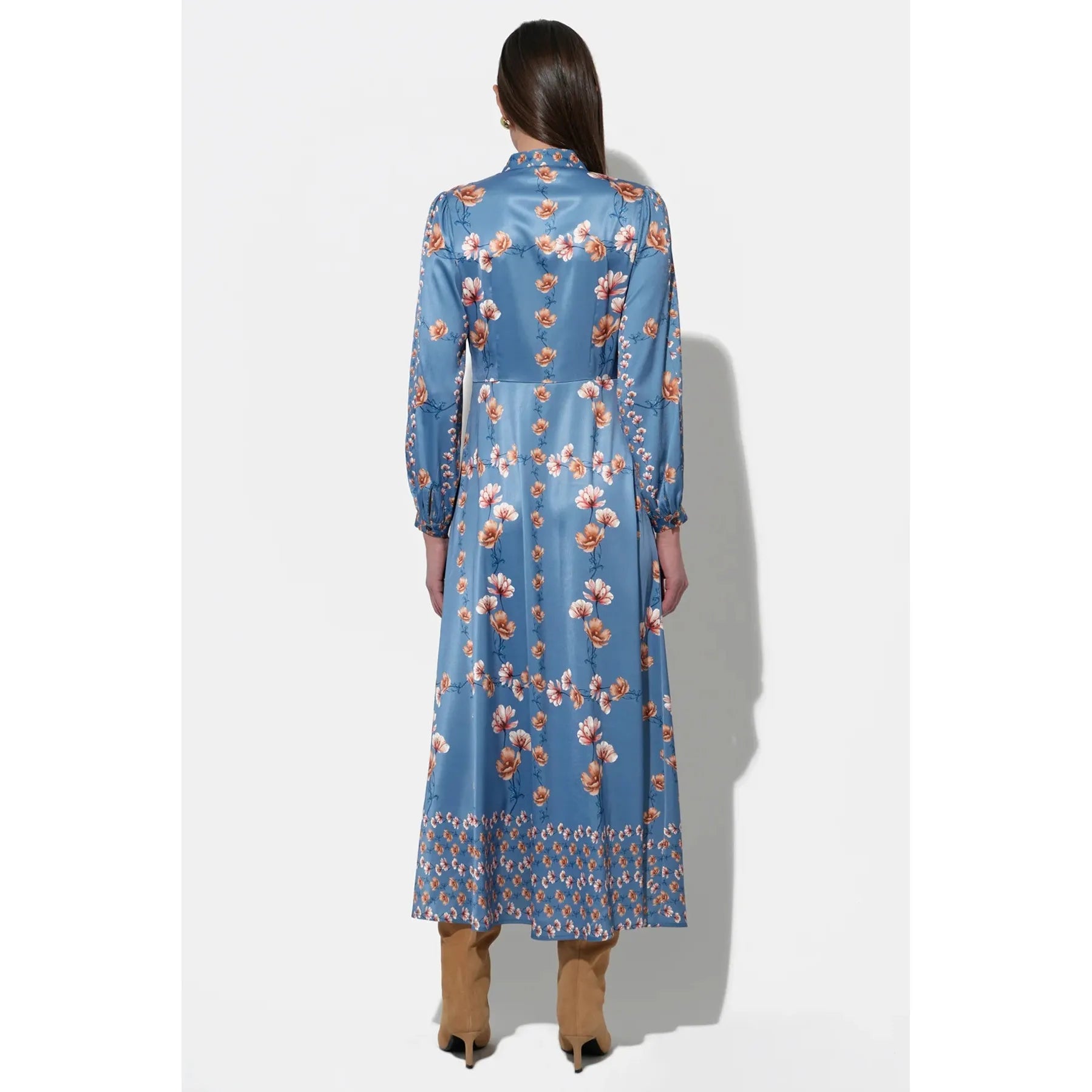 Jailyn Button Front Midi Dress