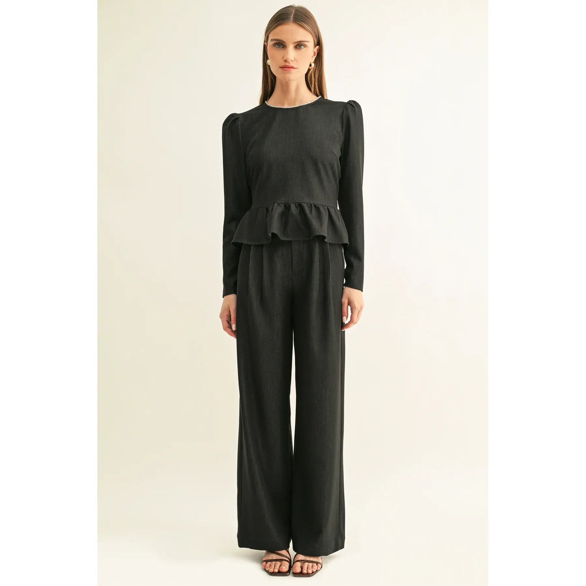 Miley Pleated Chambray Pants