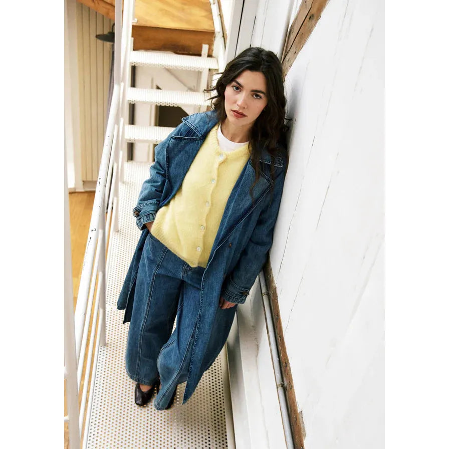 Carmelina Blue Jean Trench