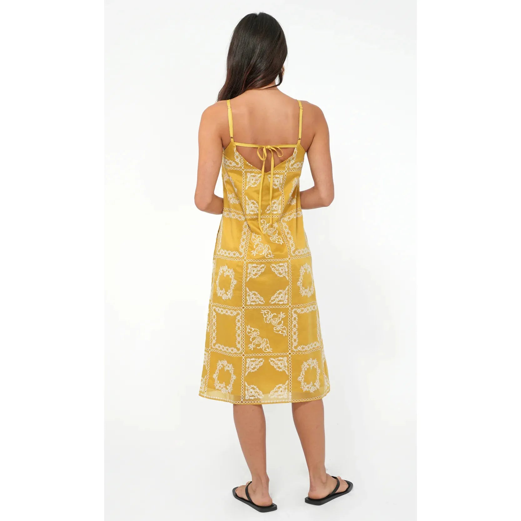 Cali Embroidered Slip Dress