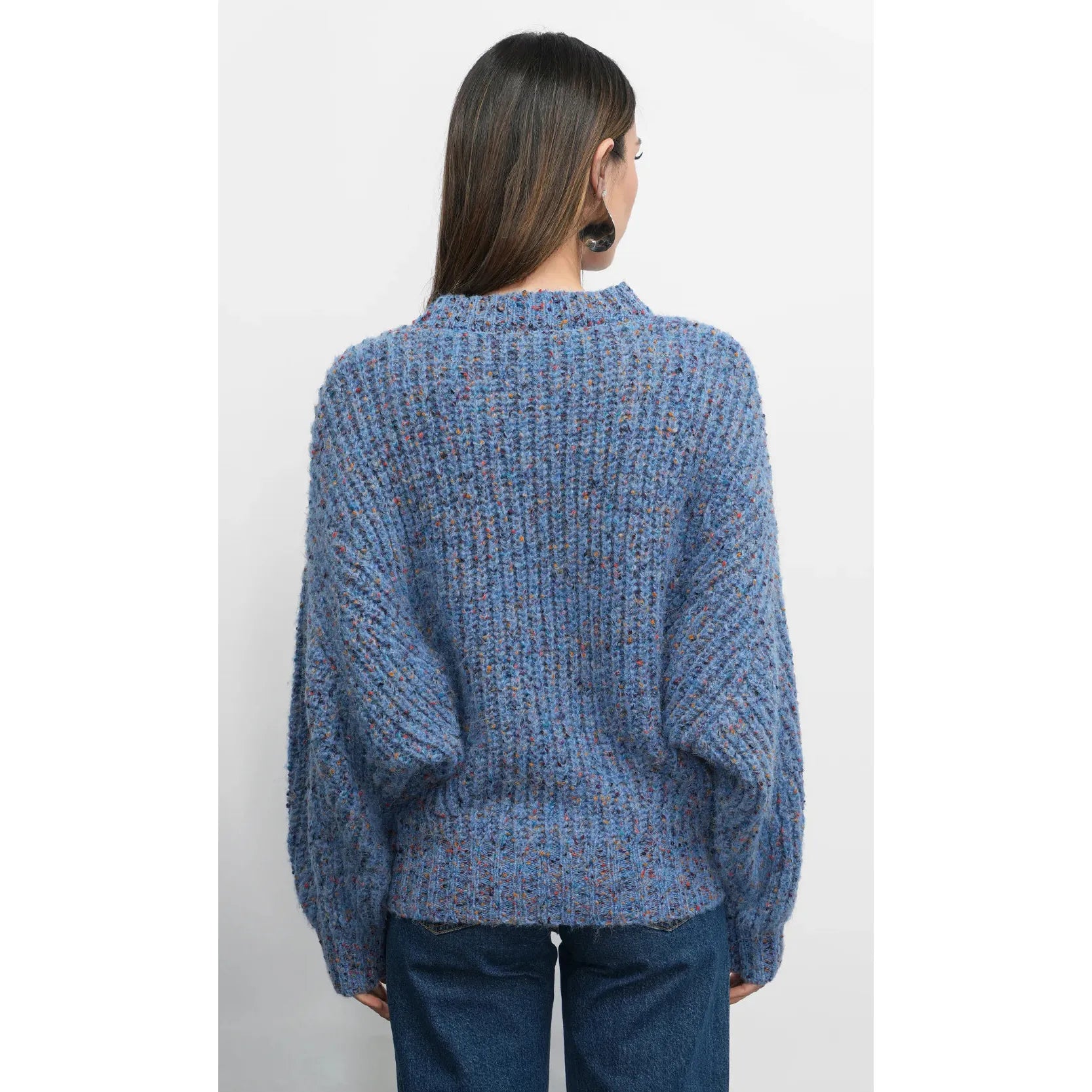 Jasper Slouchy Speckled Crew Neck Sweater