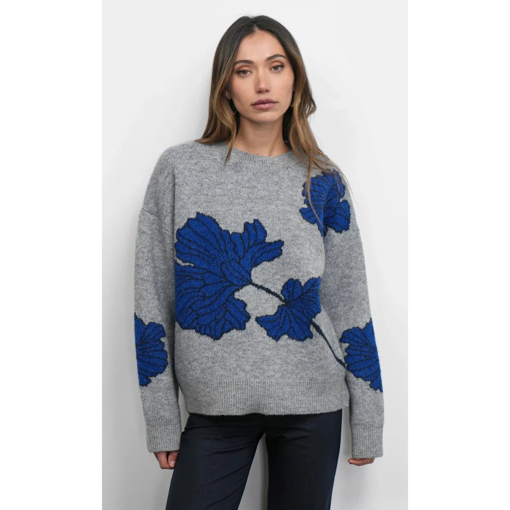 Bennett Intarsia Flower Sweater