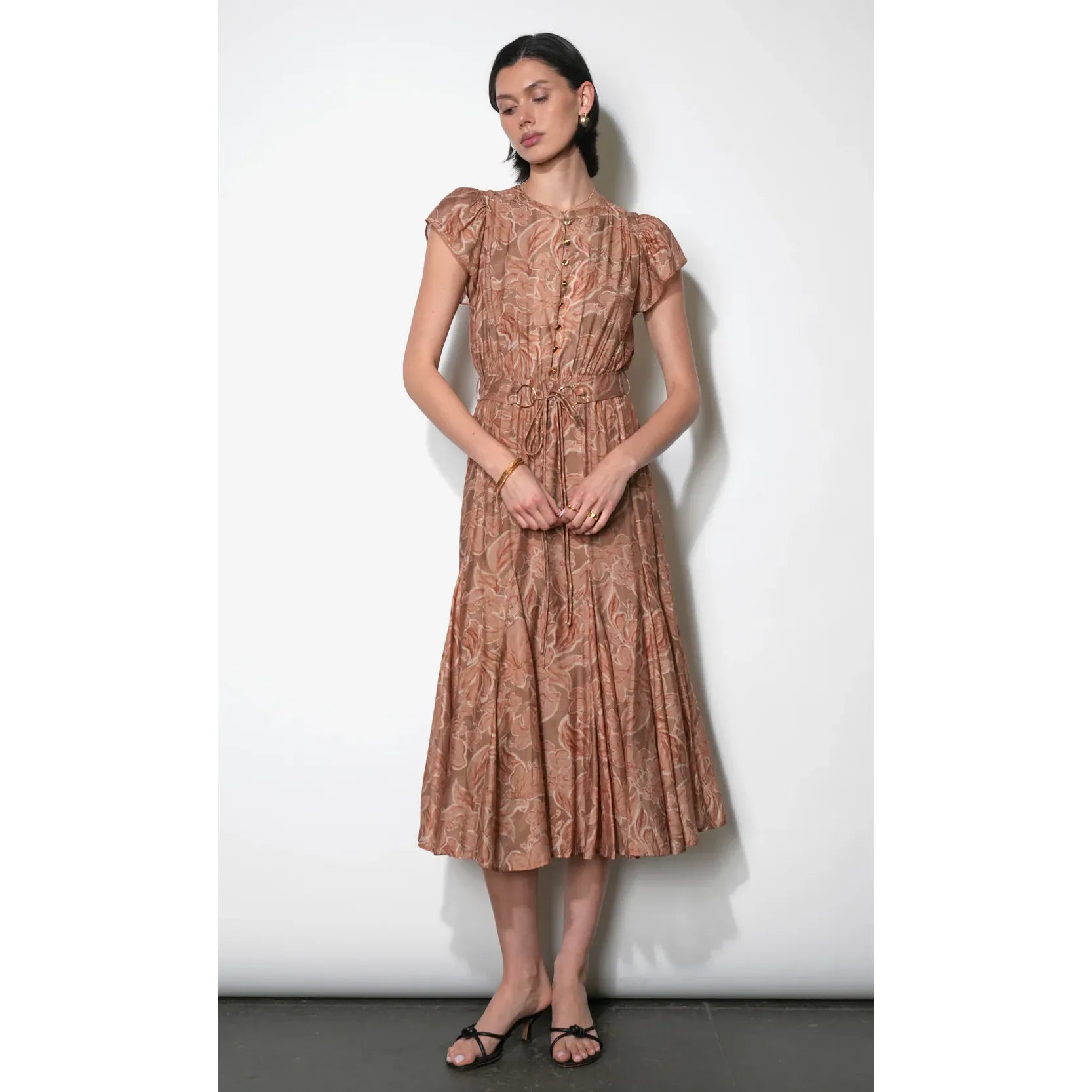 Grace Tie Belt Midi Dress