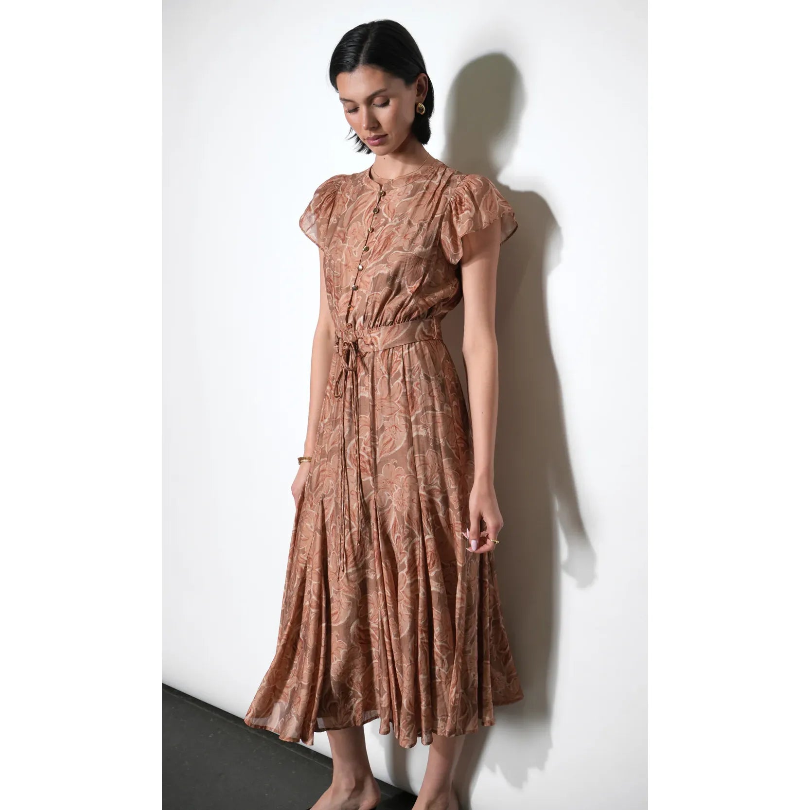 Grace Tie Belt Midi Dress