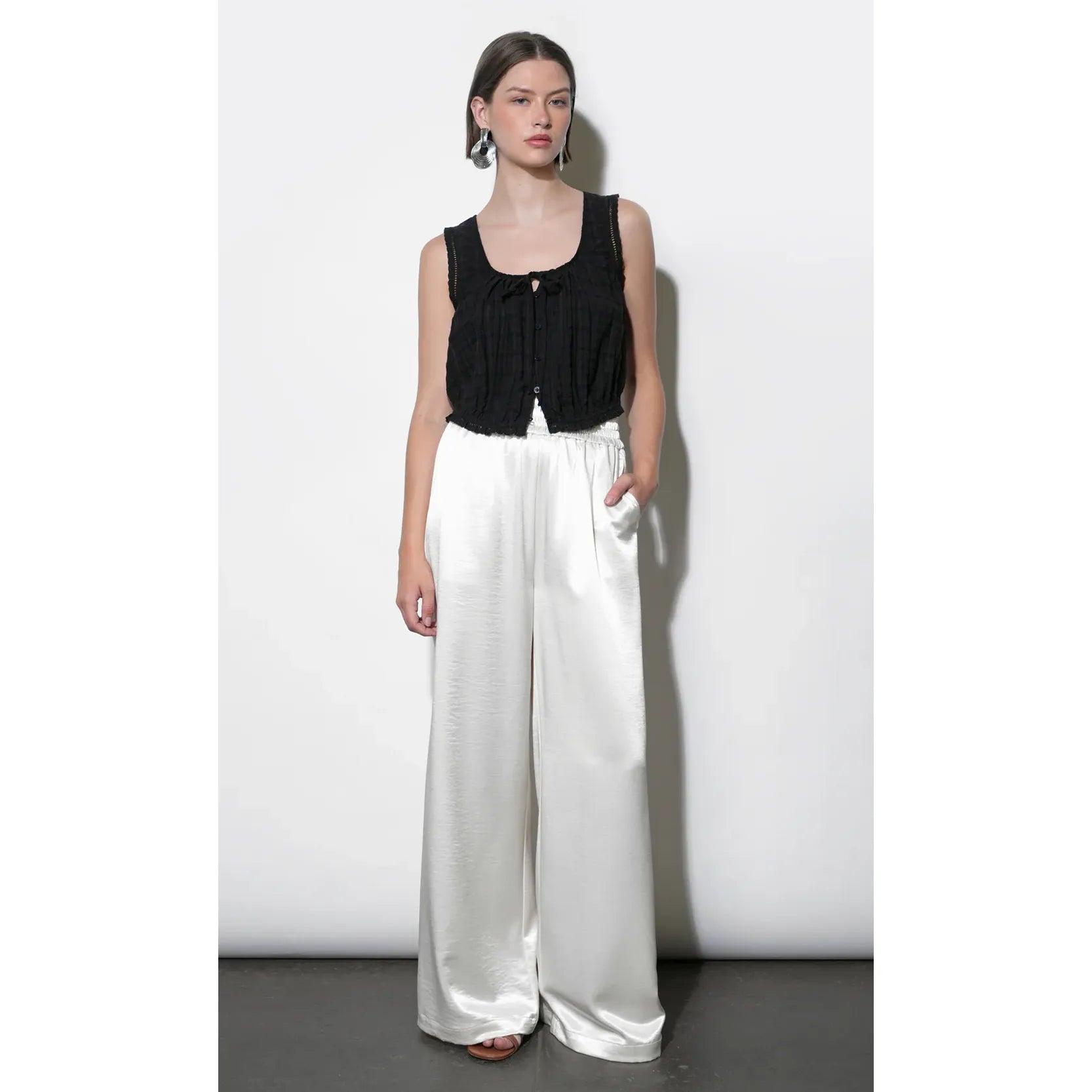 Cora Easy Satin Wide Leg Pants