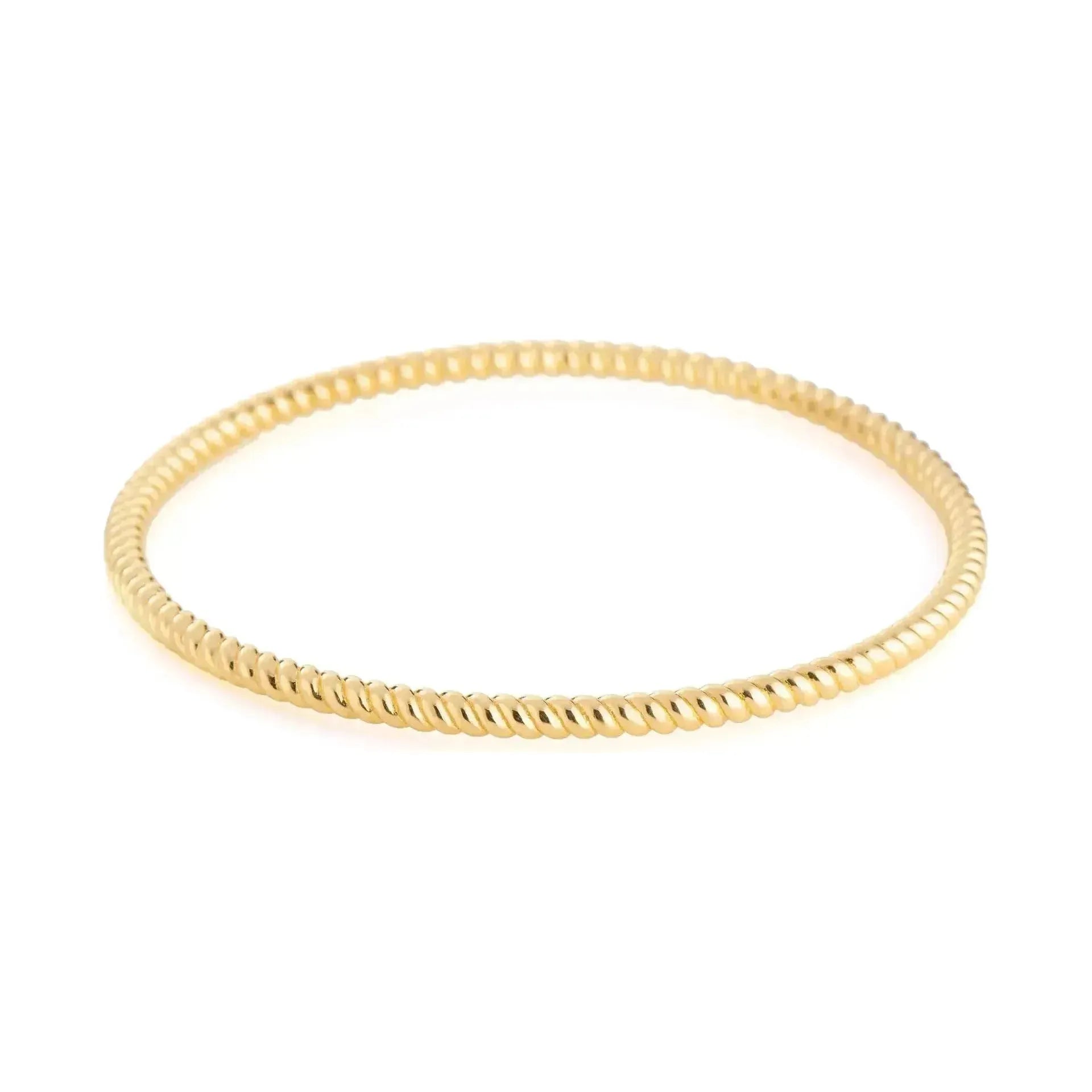 Twisted Bangle |Gold