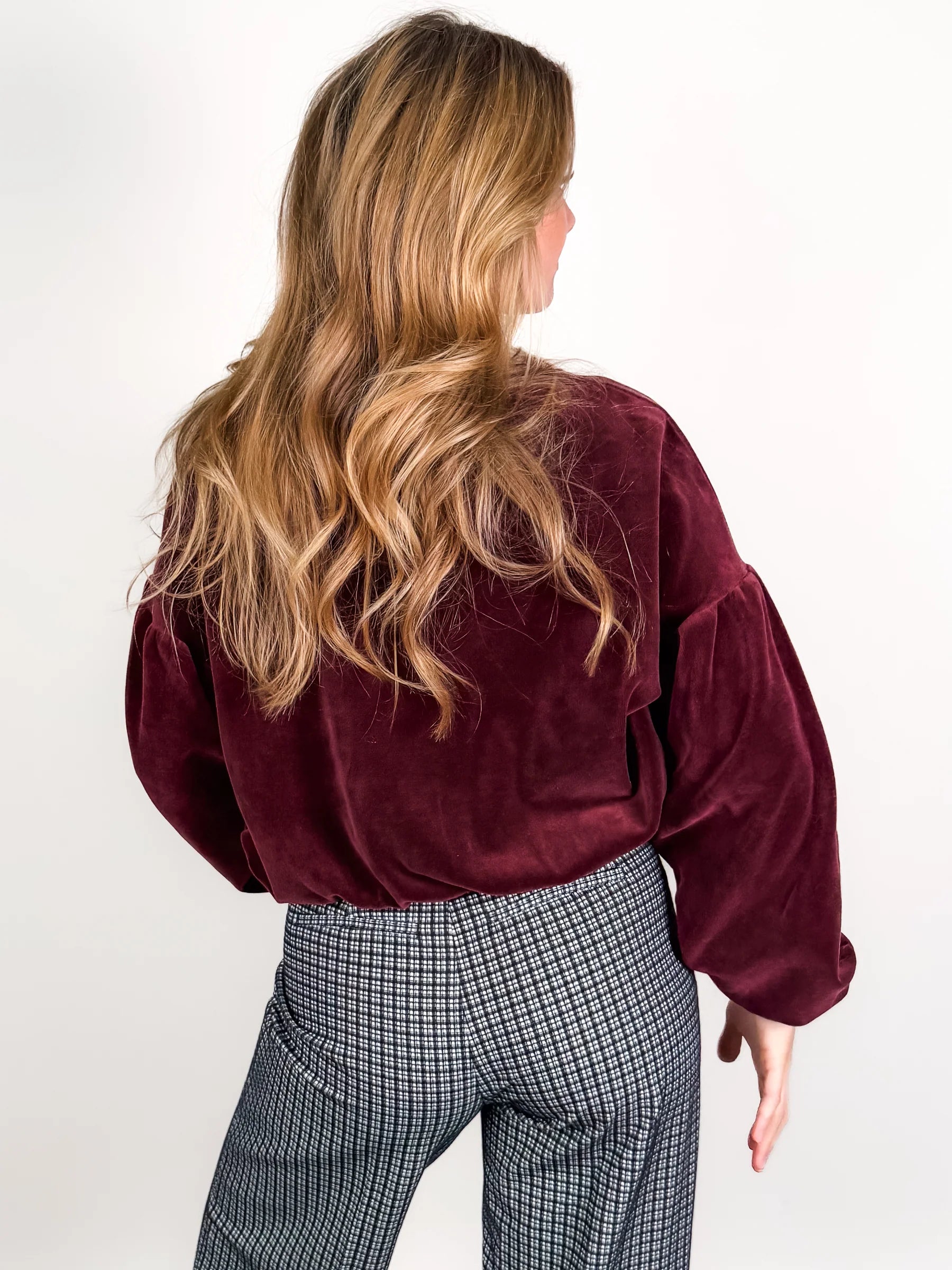 Jewel Velour Crew Sweatshirt