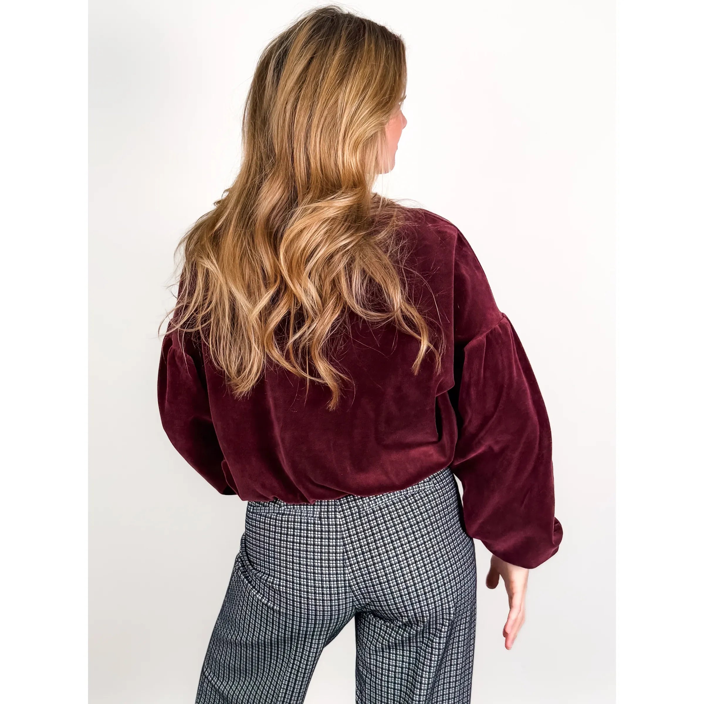 Jewel Velour Crew Sweatshirt