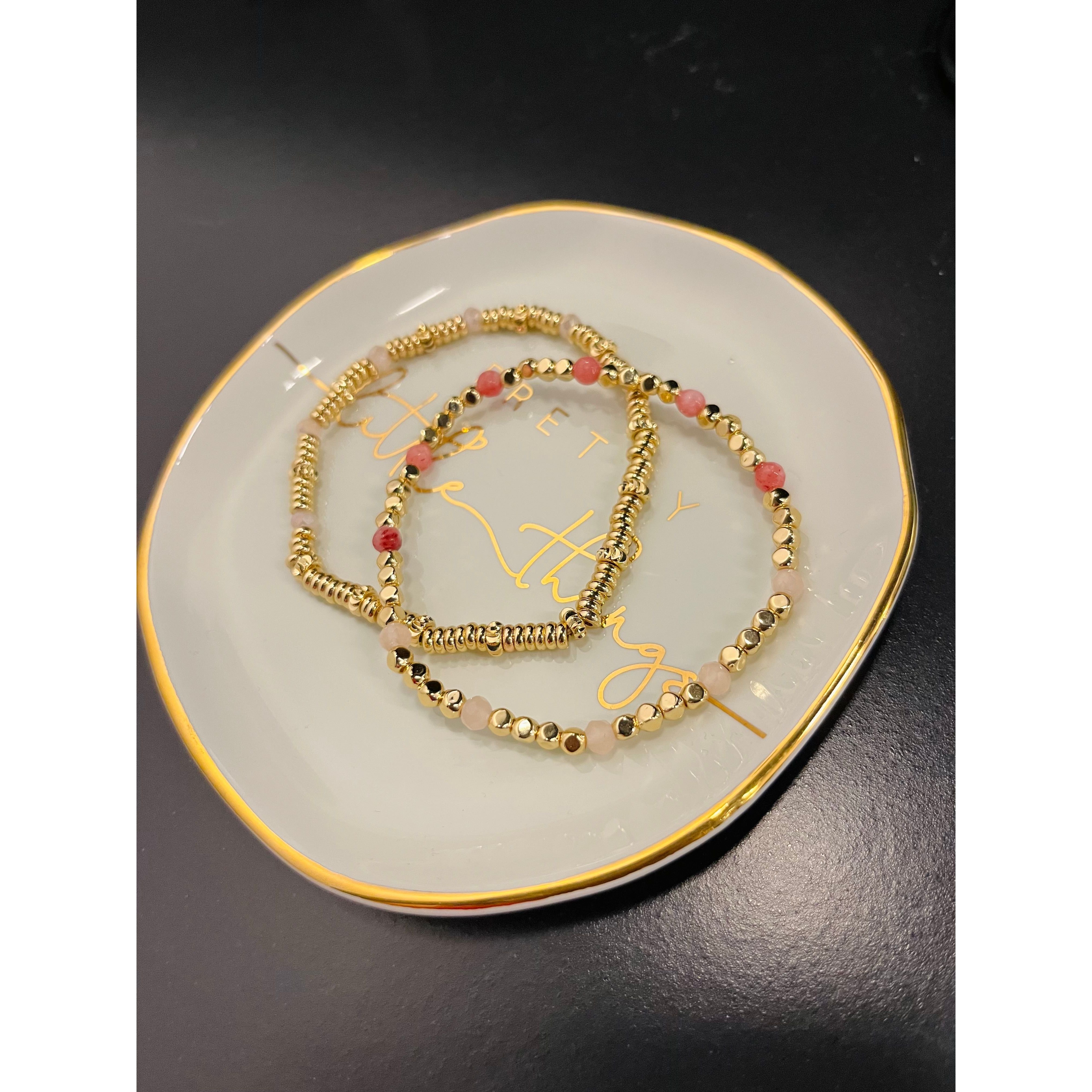 Rose Quartz Bracelet Stack