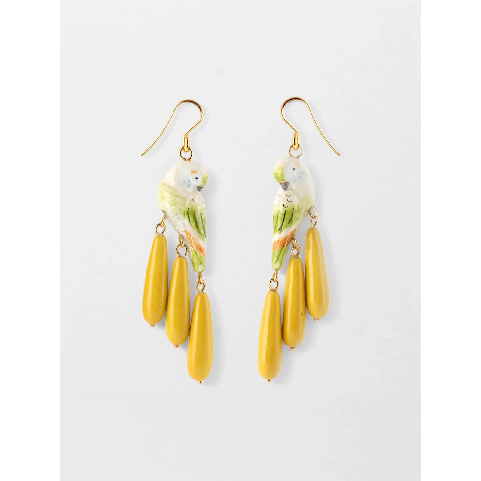Parakeet Drop Earrings