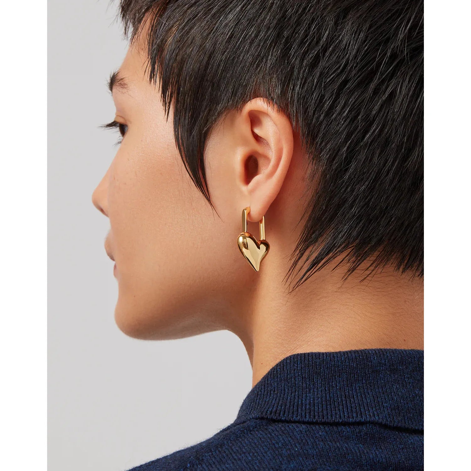 Padlock Heart Earrings
