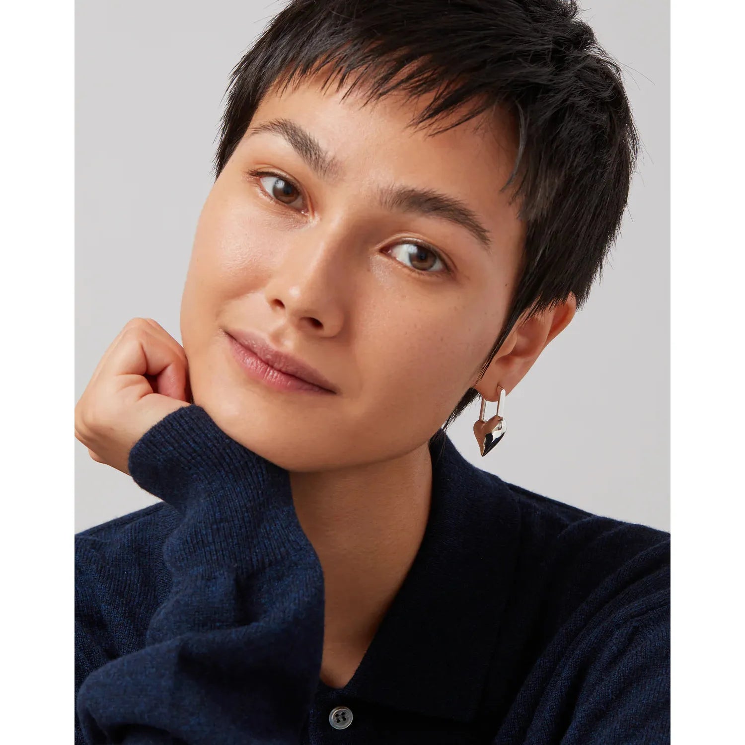 Padlock Heart Earrings