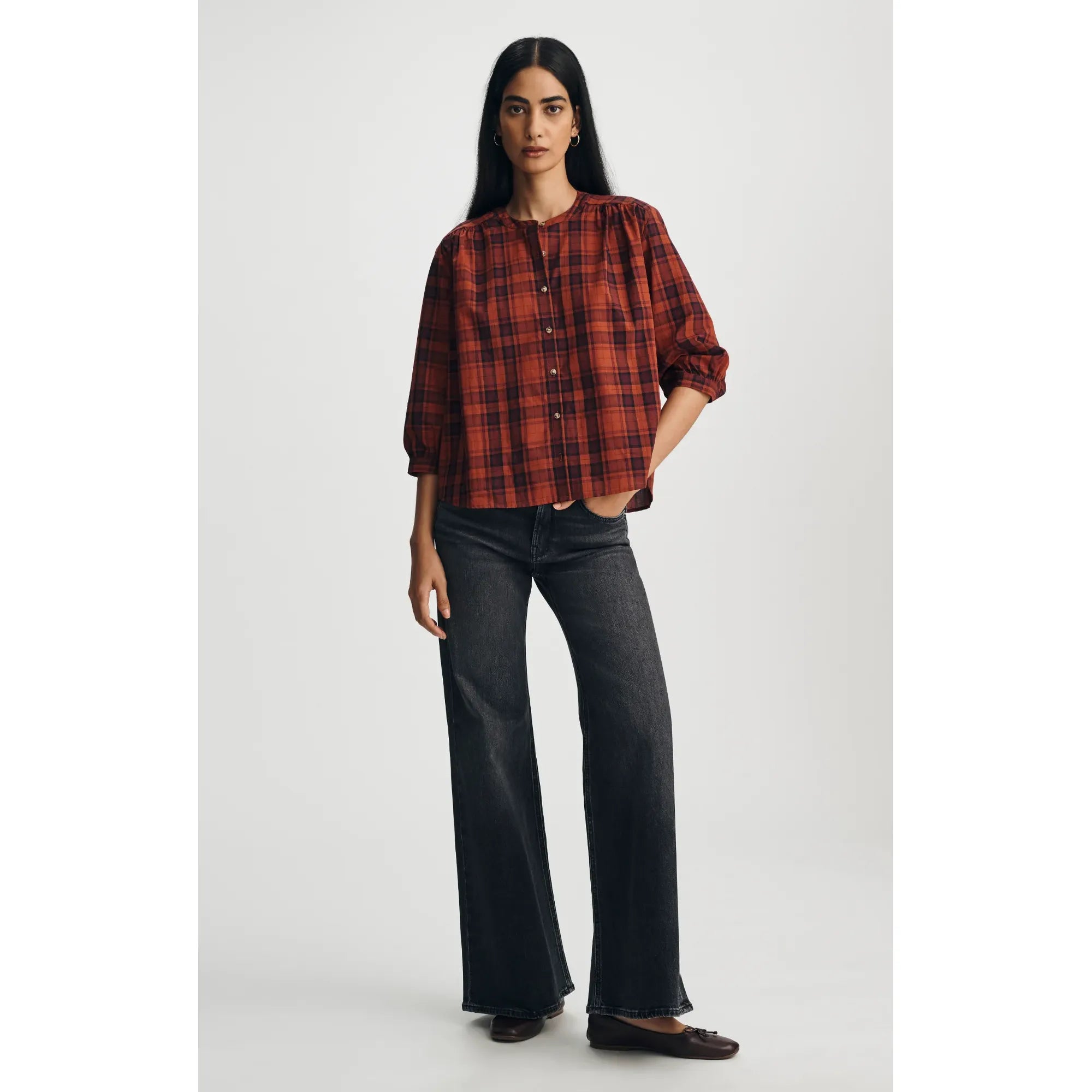 Grace Relaxed Flare Jeans | Mid Rise | 32" Inseam