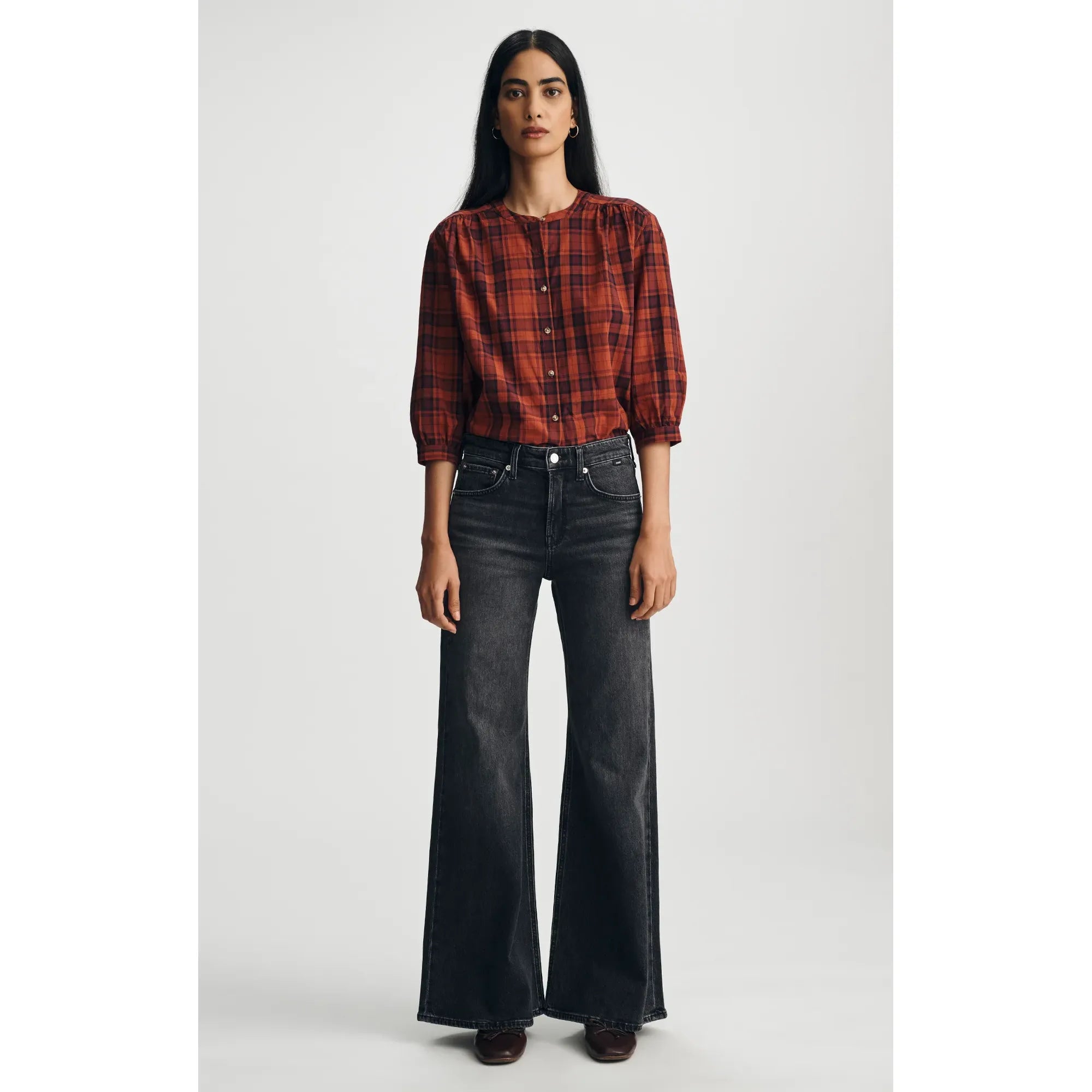 Grace Relaxed Flare Jeans | Mid Rise | 32" Inseam