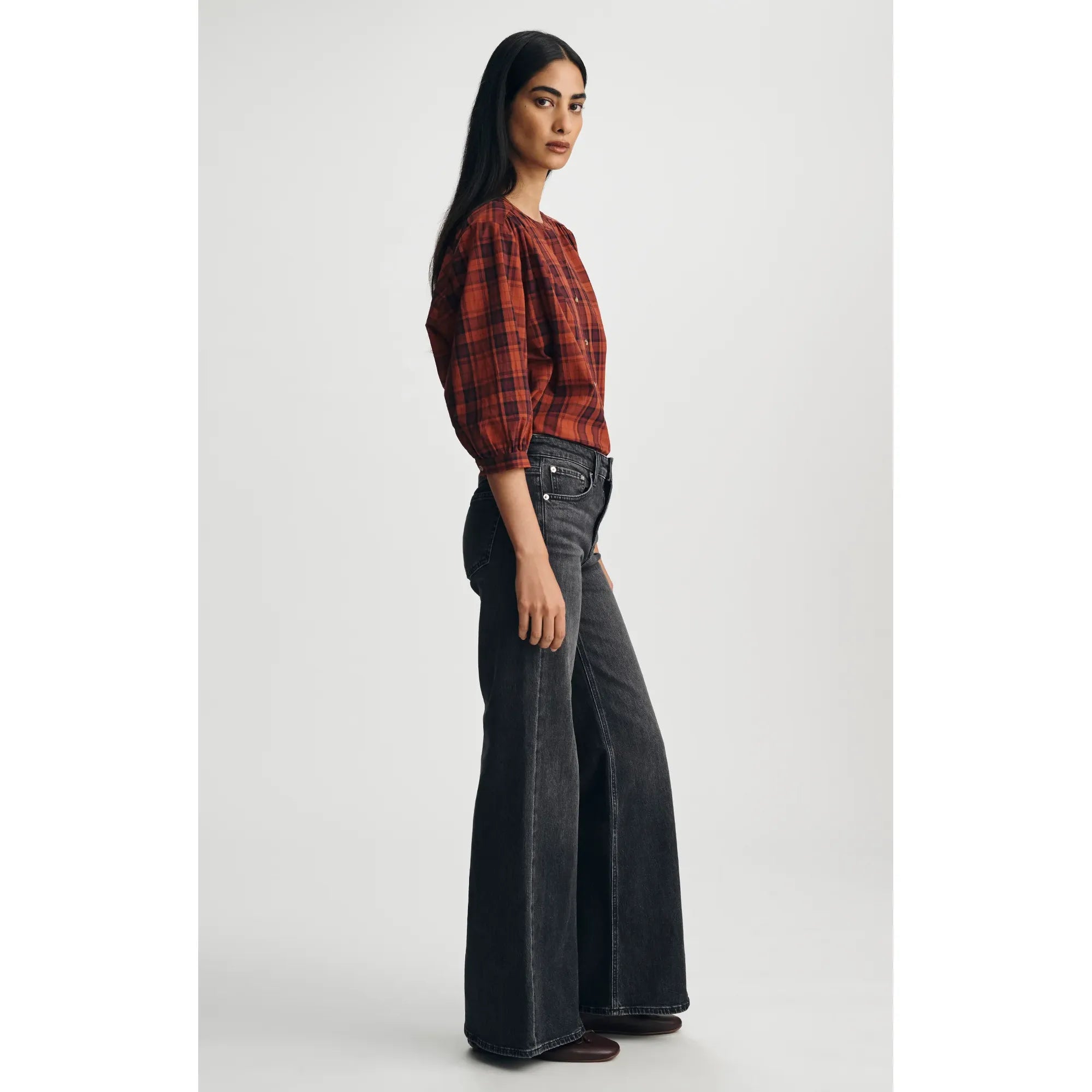 Grace Relaxed Flare Jeans | Mid Rise | 32" Inseam