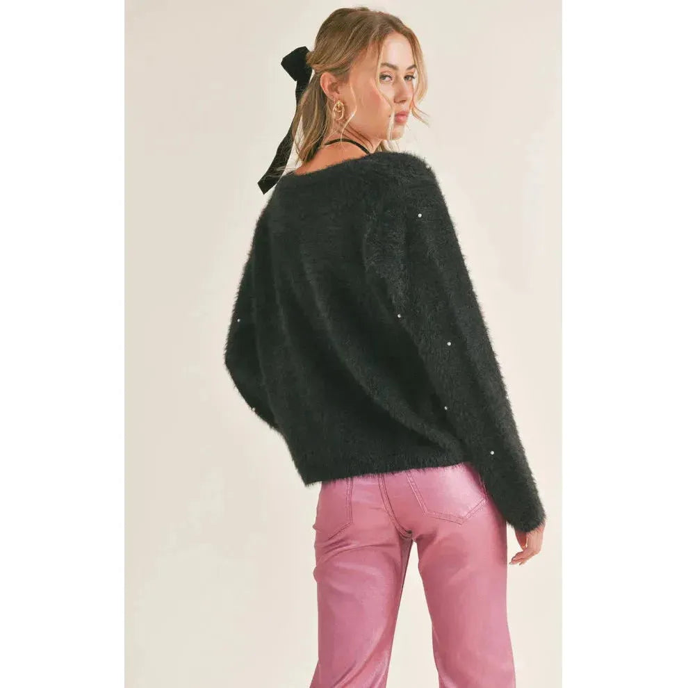 Marcie Pearl Embellished Cardigan